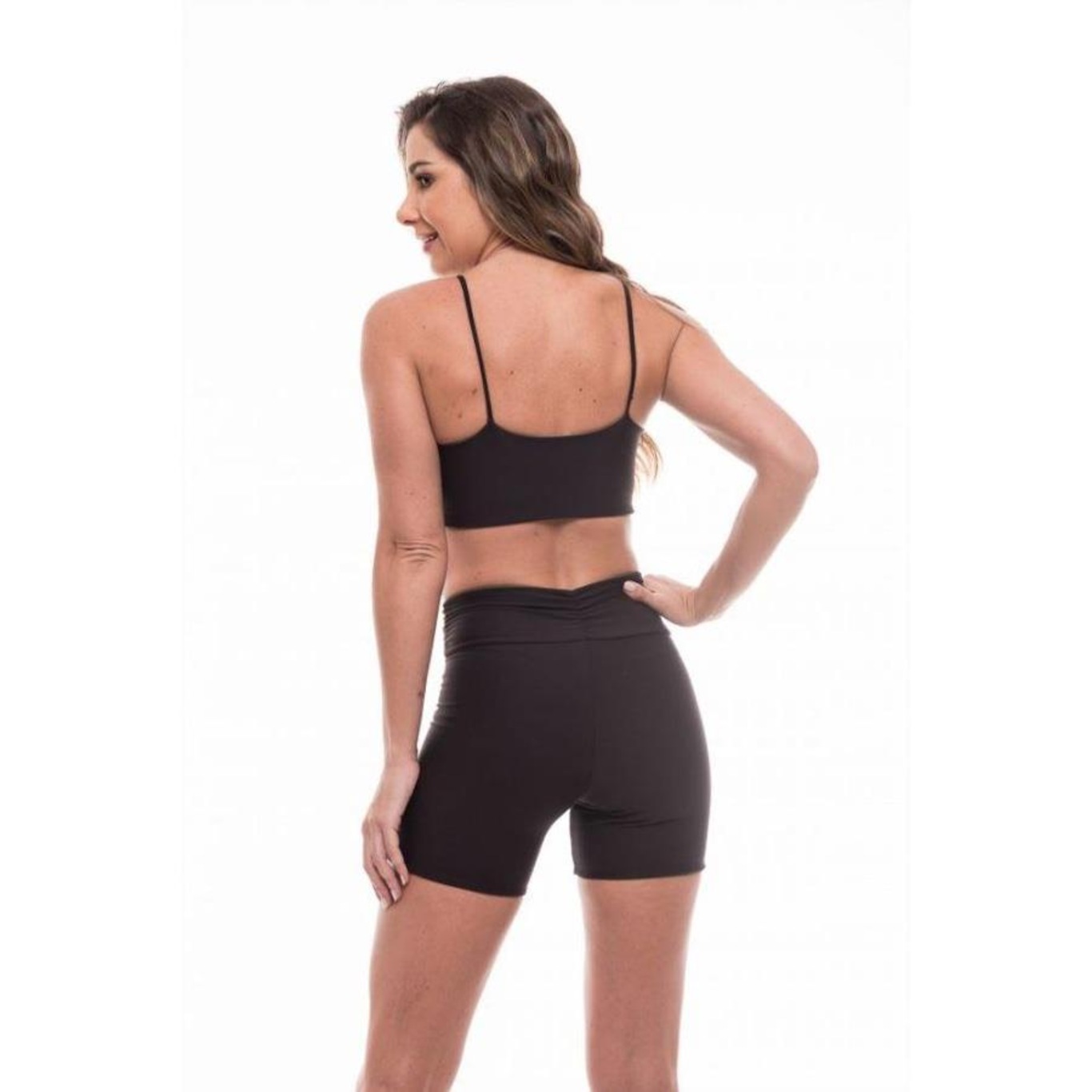 Shorts Dupla Face Vibs Fitwear 2 Em 1 - Feminino - Foto 3