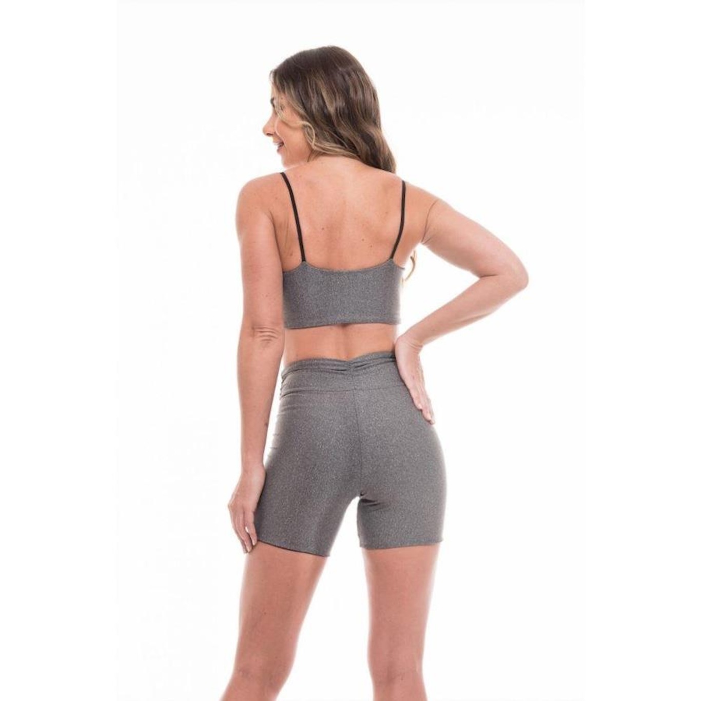 Shorts Dupla Face Vibs Fitwear 2 Em 1 - Feminino - Foto 3