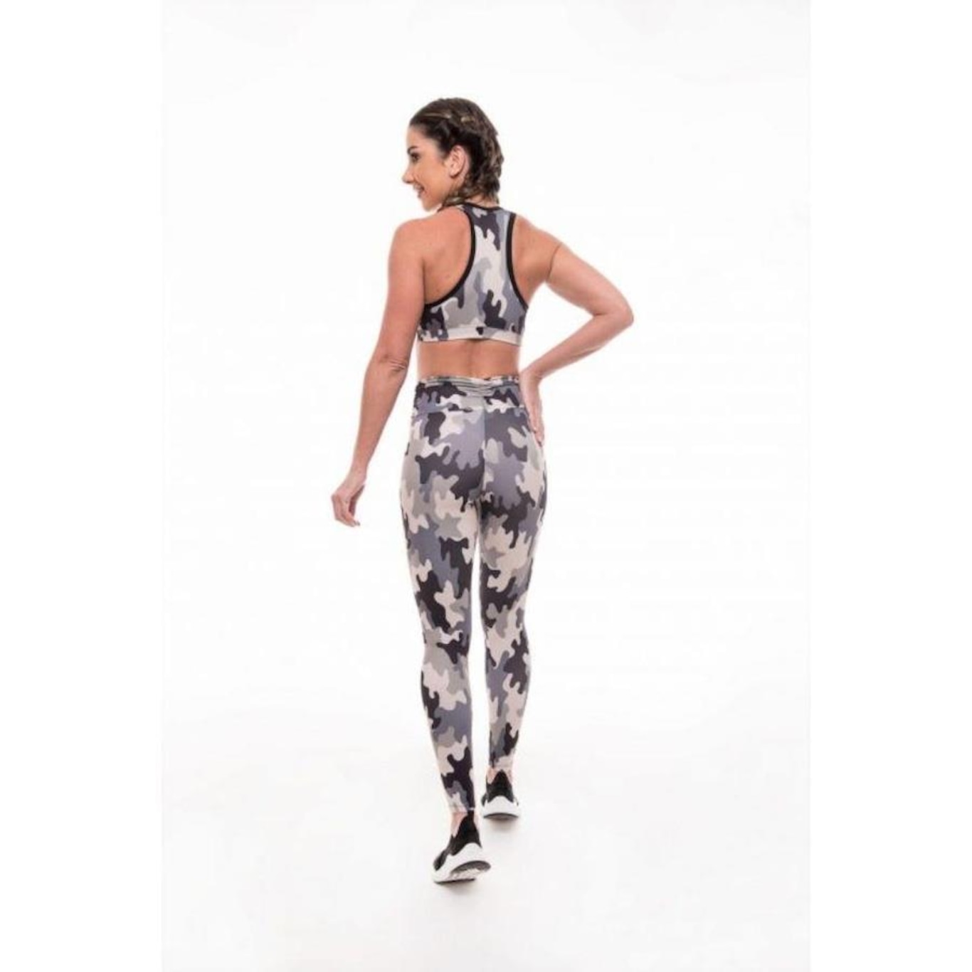 Top Fitness Vibs Fitwear com Bojo Removível Básico Costas Nadador - Feminino - Foto 3