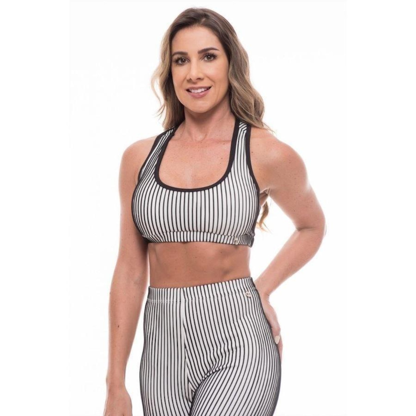 Top Fitness Vibs Fitwear Costas Nadador com Bojo Removíve l- Feminino - Foto 1