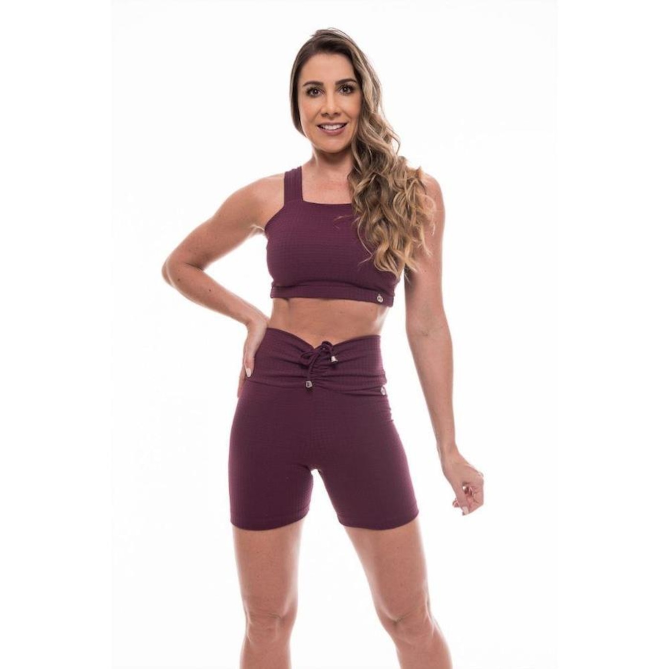 Top Fitness Vibs Fitwear com Bojo e Alças Removível - Feminino - Foto 1