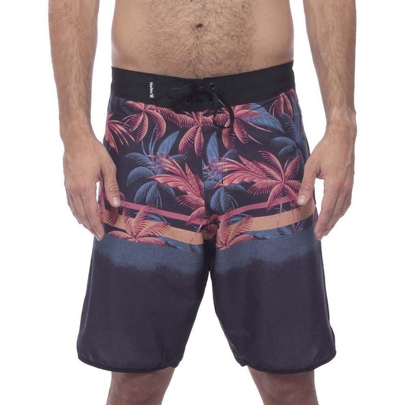 Bermuda Hurley Tropic Night 19,5" - Masculina - Foto 1