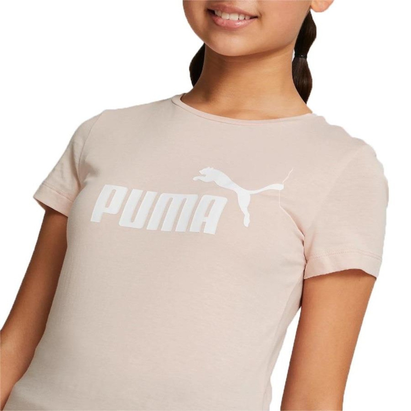 Camiseta Puma Essentials Logo - Infantil - Foto 4