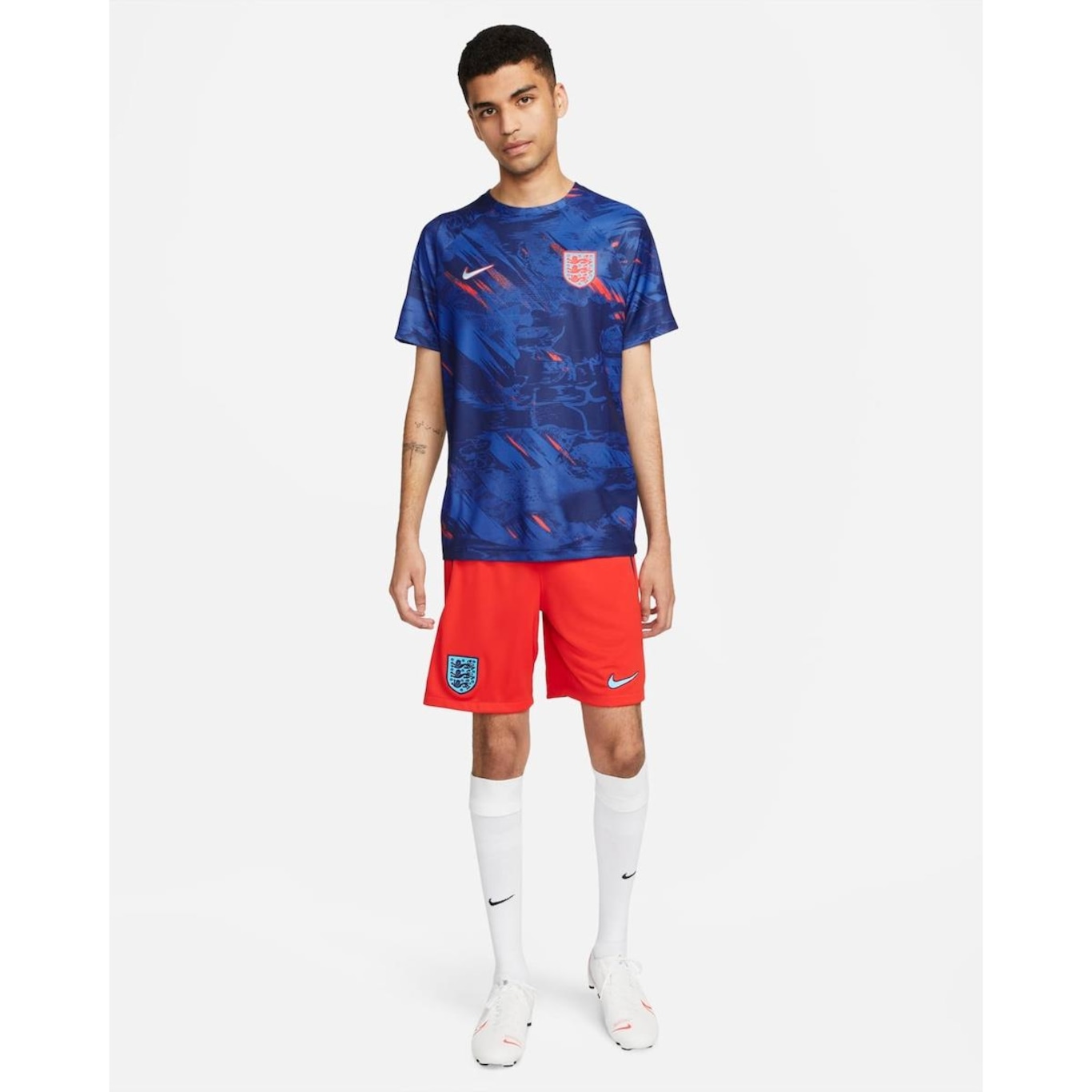 Camiseta Inglaterra Nike Pré-Jogo - Masculina - Foto 5