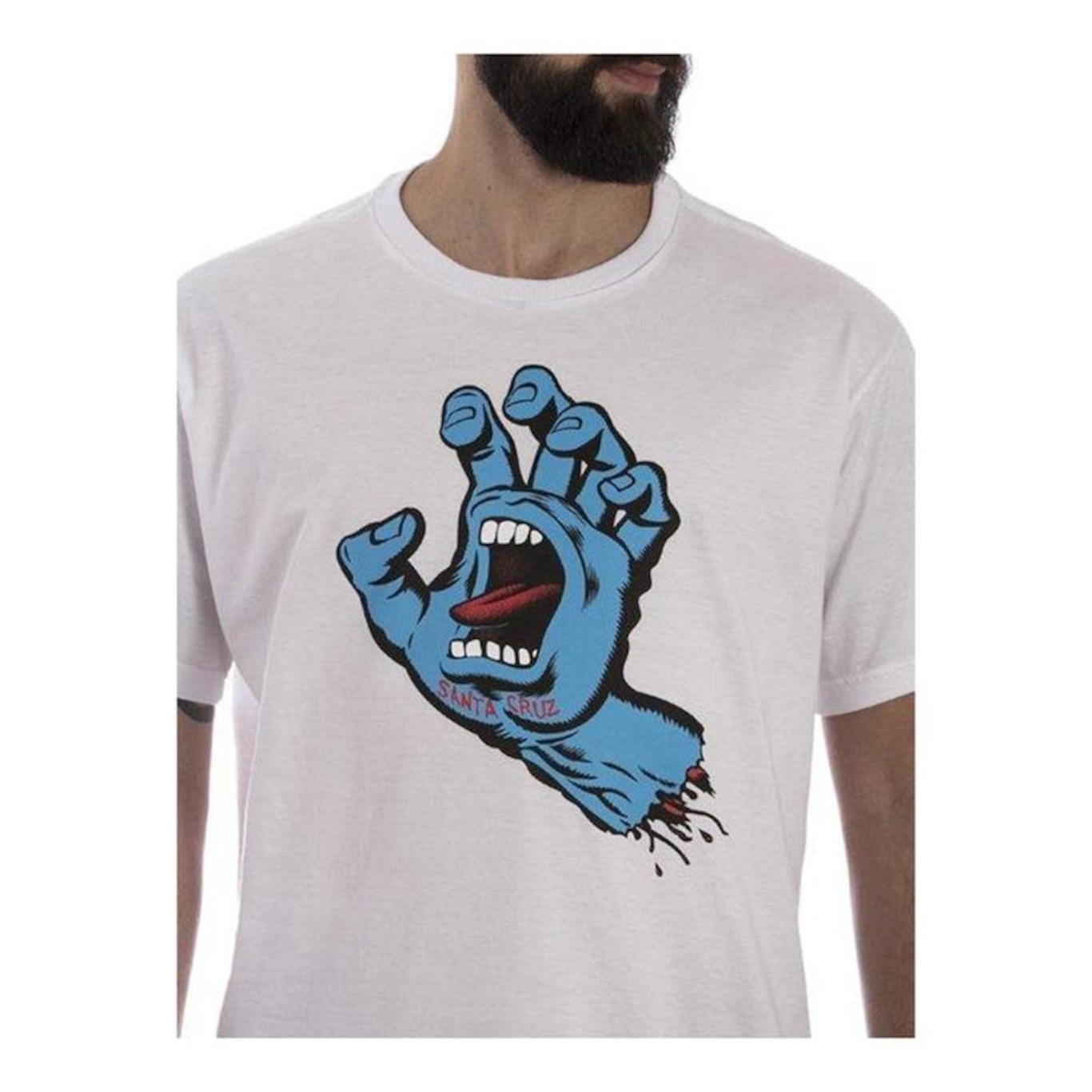 Camiseta Santa Cruz Screaming Hand - Masculina - Foto 2