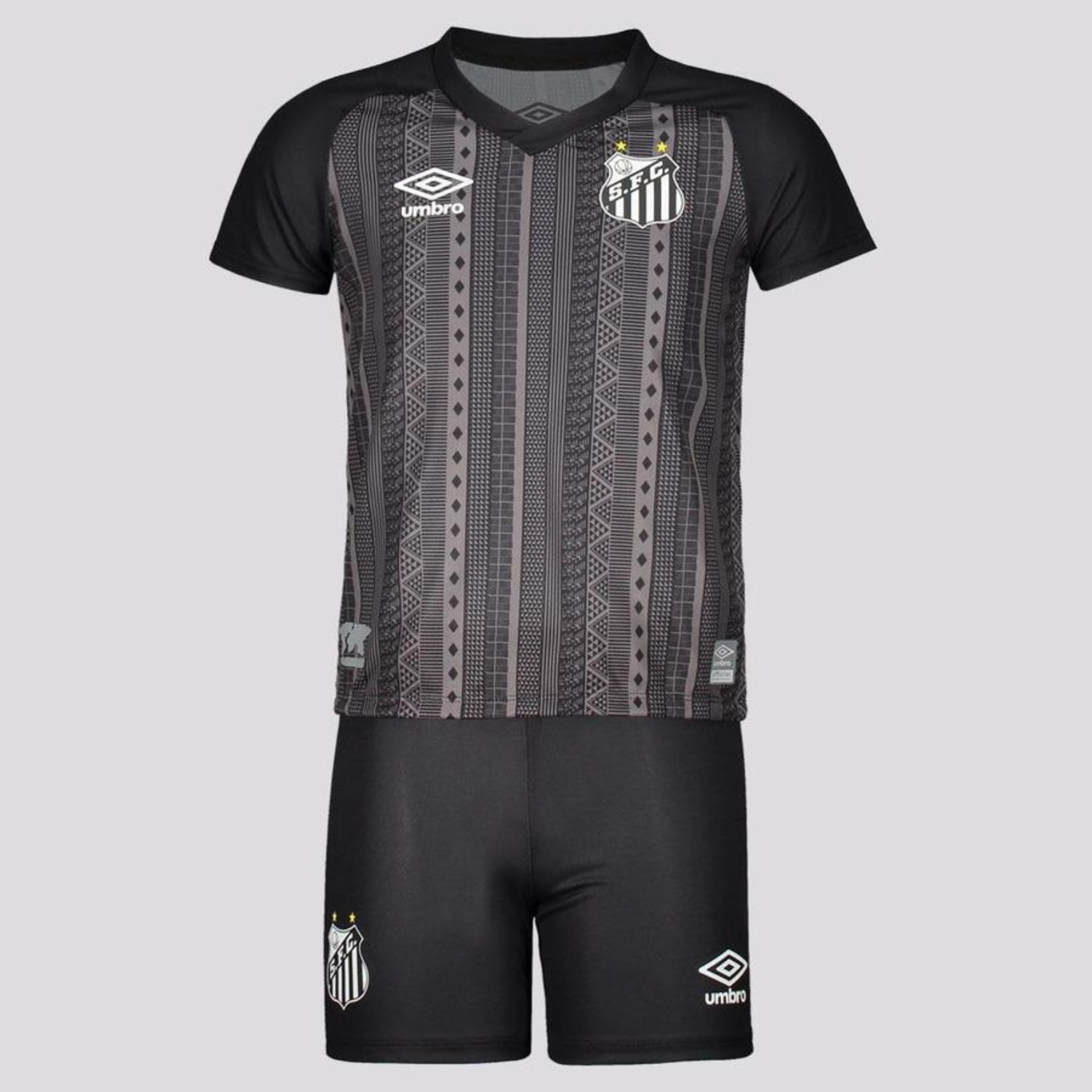 Kit de Uniforme do Santos Umbro III 2022 - Infantil - Foto 1