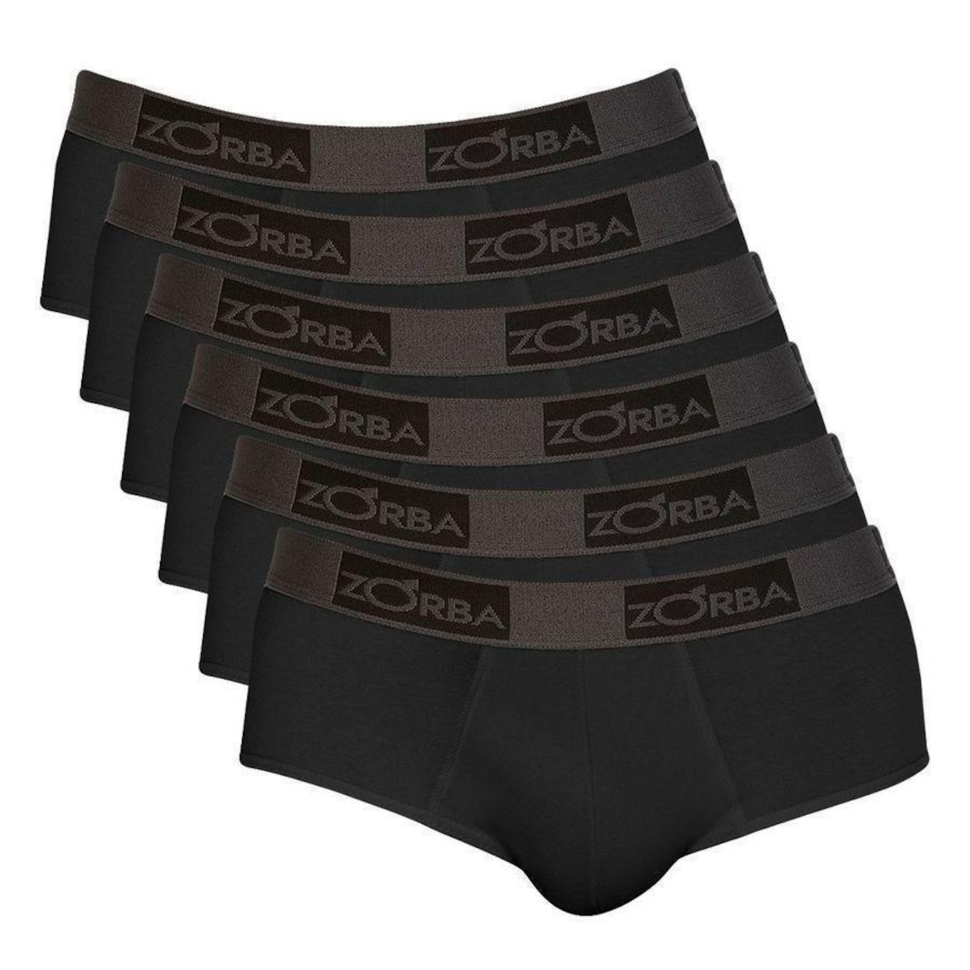 Kit de Cuecas Slip Zorba Comfort - Adulto - 6 unidades - Foto 1