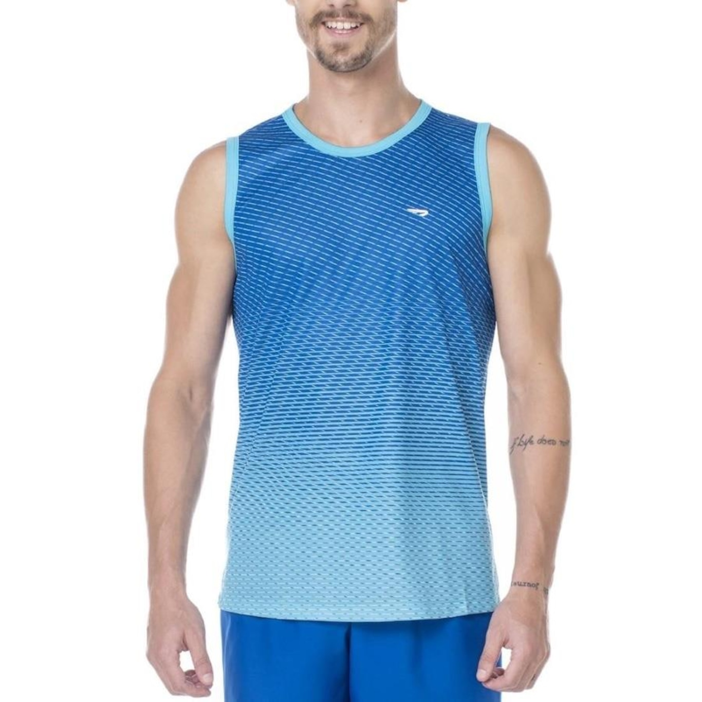 Camiseta Regata Rainha Degradê Beach Tennis - Masculina - Foto 1