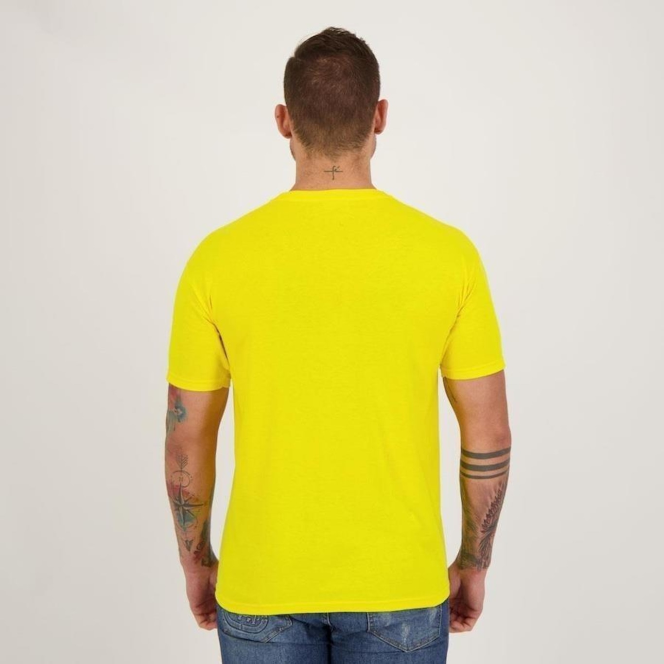 Camiseta Futfanatics Aqui é Brasil - Masculina - Foto 4