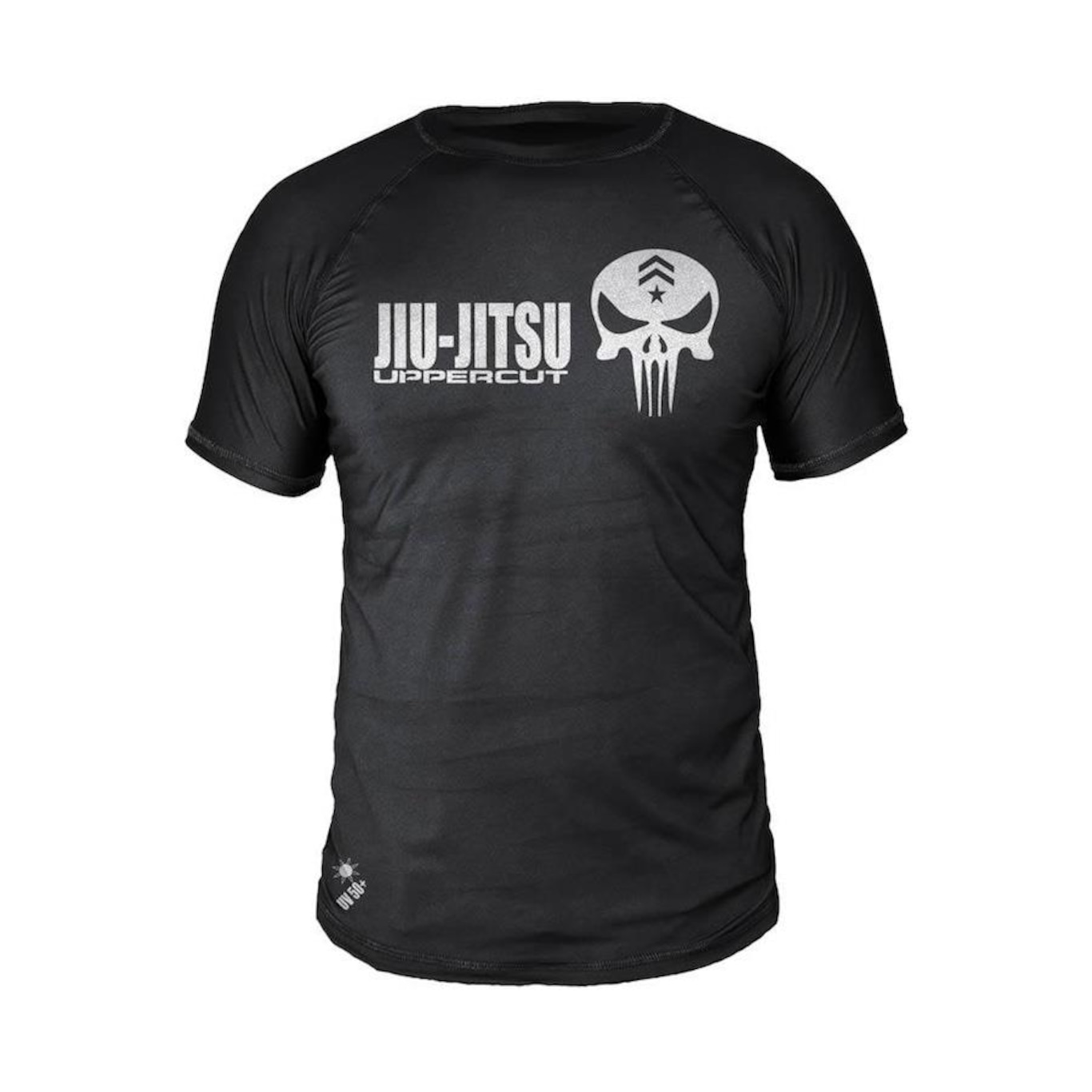 Camiseta Uppercut Jiu Jitsu Caveira Justiceiro Dry Fit UV-50+ - Unissex - Foto 1