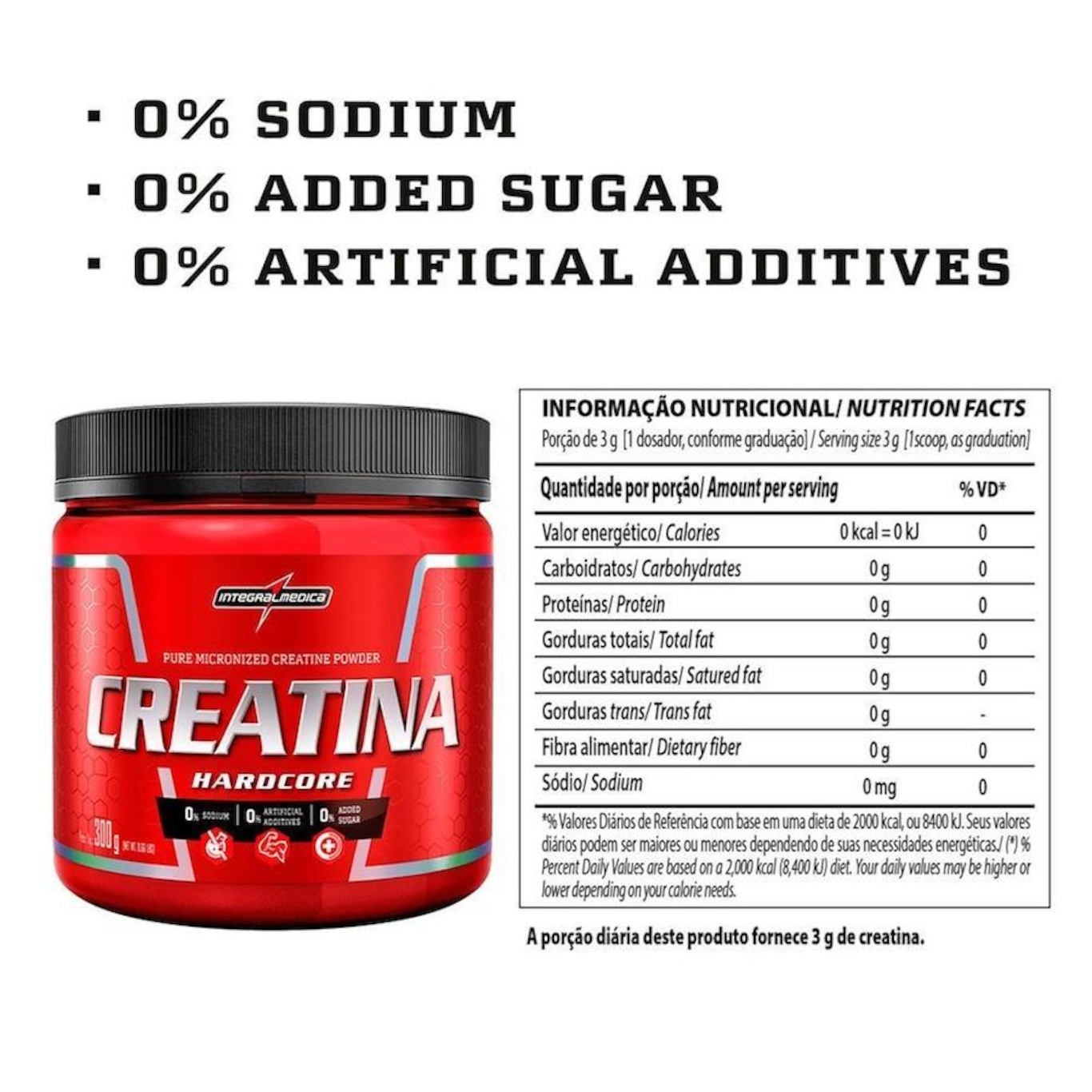 Creatina Integralmedica - 300g - Foto 2