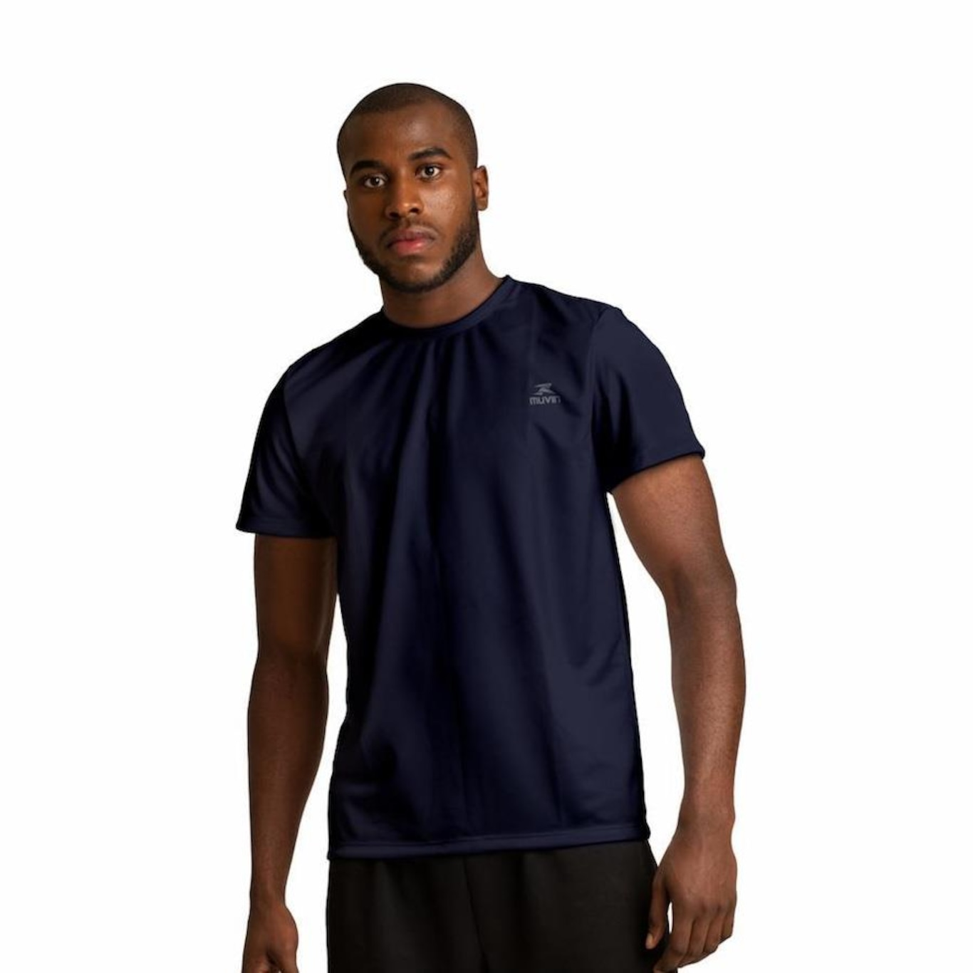 Camiseta Muvin Dry Basic SS com Proteção UV50 - Masculina - Foto 1