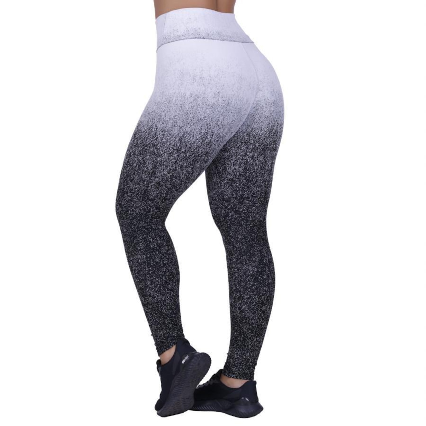 Calça Legging Orbis Fitness Cintura Alta Jacquard Degrade - Feminina - Foto 2