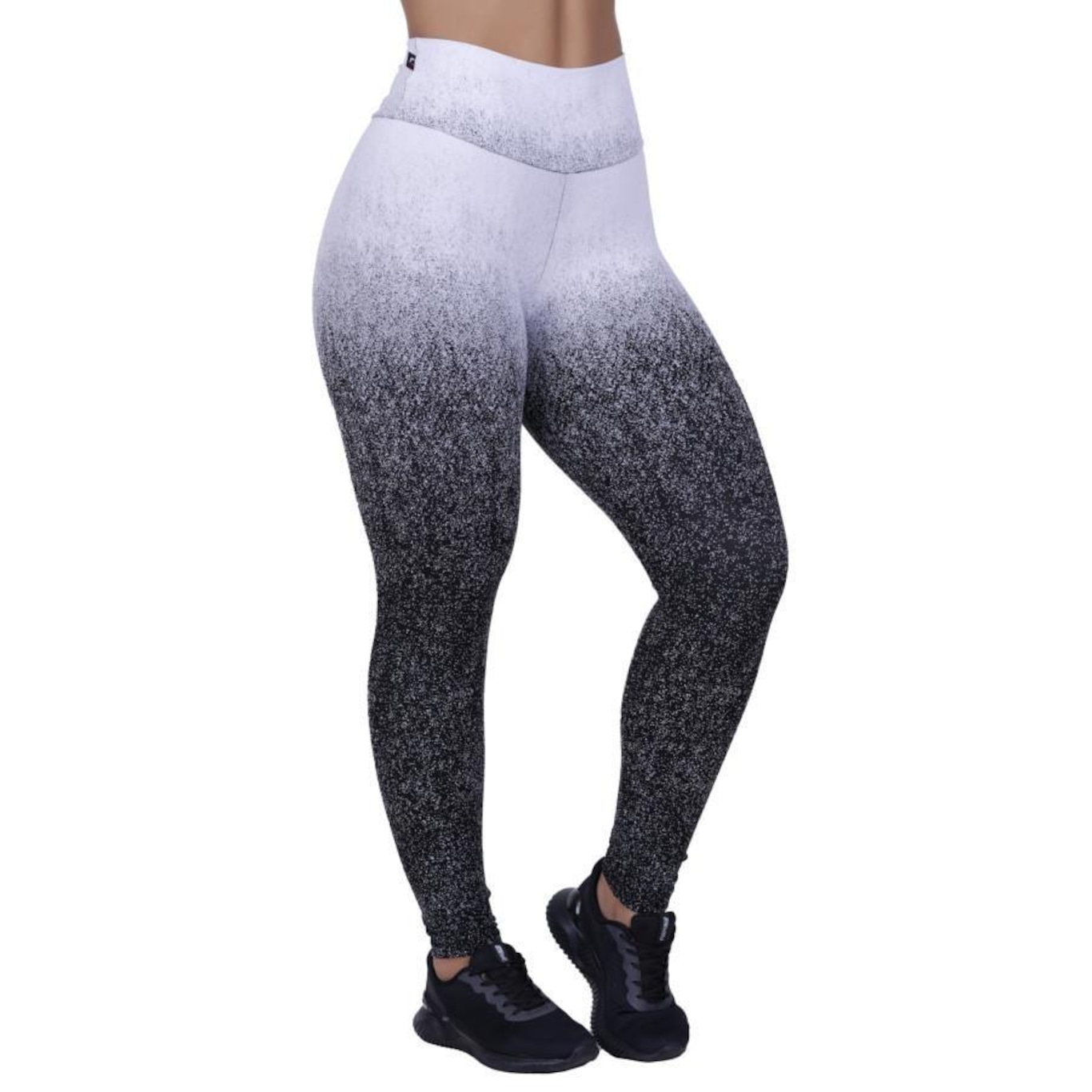 Calça Legging Orbis Fitness Cintura Alta Jacquard Degrade - Feminina - Foto 3