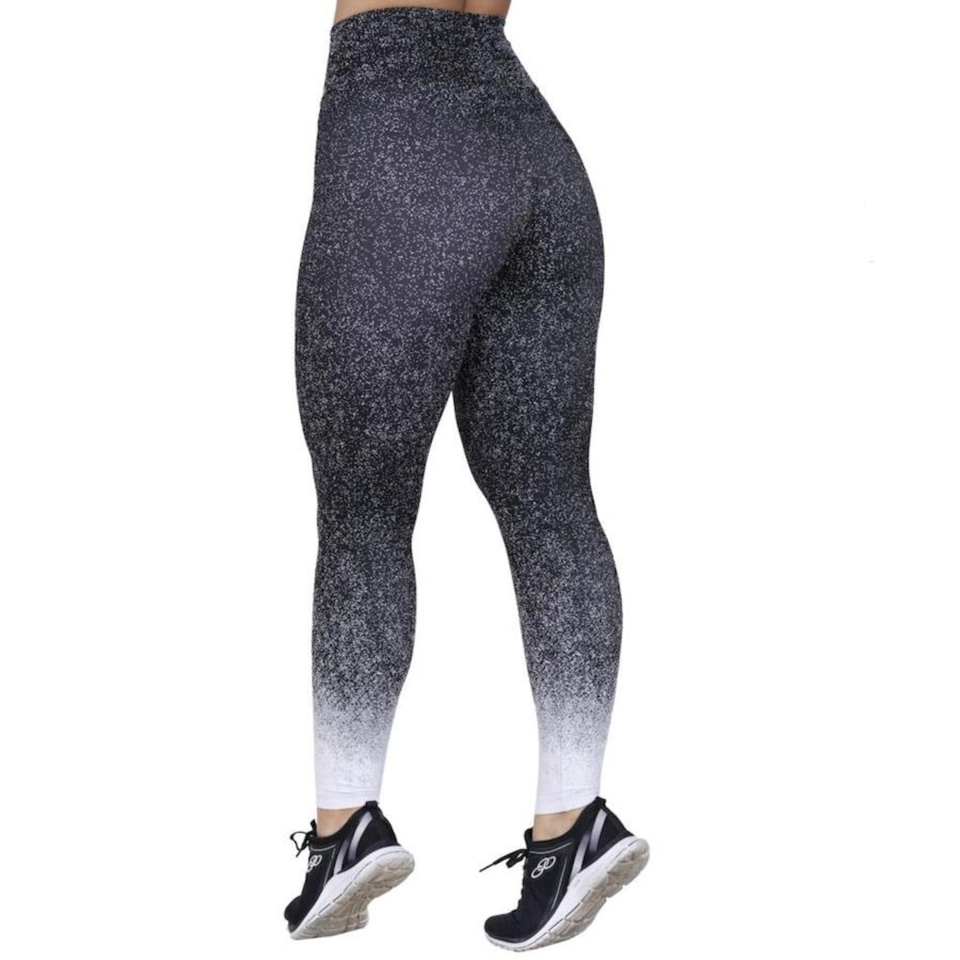 Calça Legging Orbis Fitness Cintura Alta Jacquard Degrade - Feminina - Foto 3