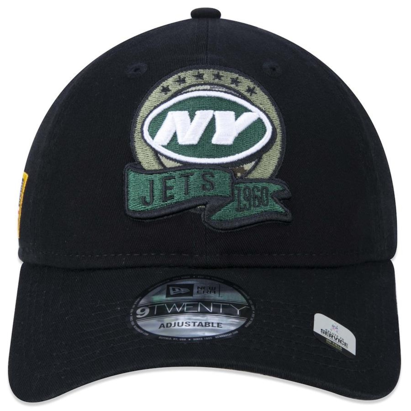 Boné Aba Curva New Era 9Twenty New York Jets Salute To Service 2022 - Strapback - Adulto - Foto 2