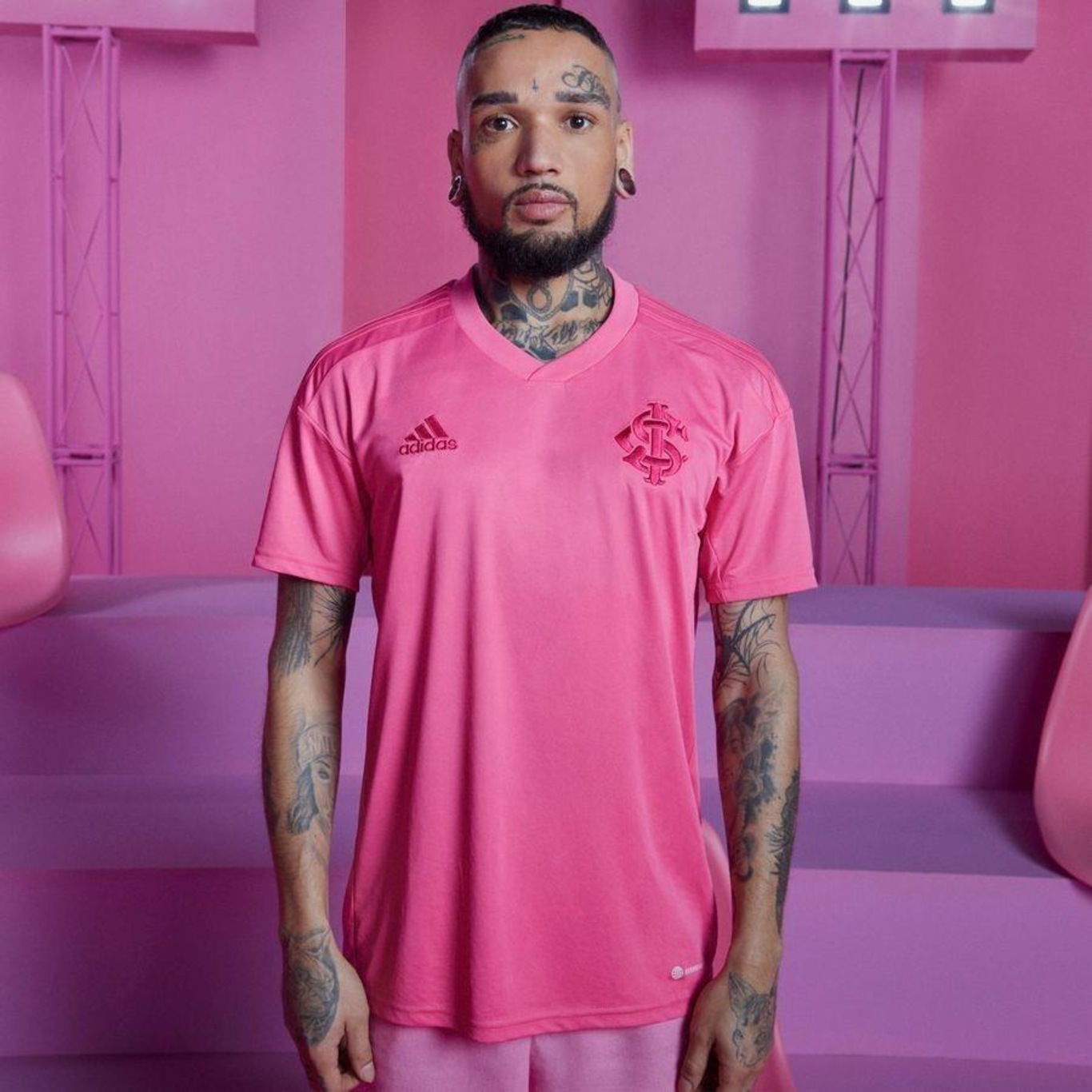 Camisa do Internacional 22 Outubro Rosa adidas - Masculina em Promoção