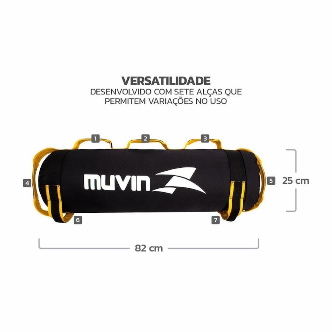 Sandbag Muvin com 7 Alças de Pegada - 5 kg - Foto 3