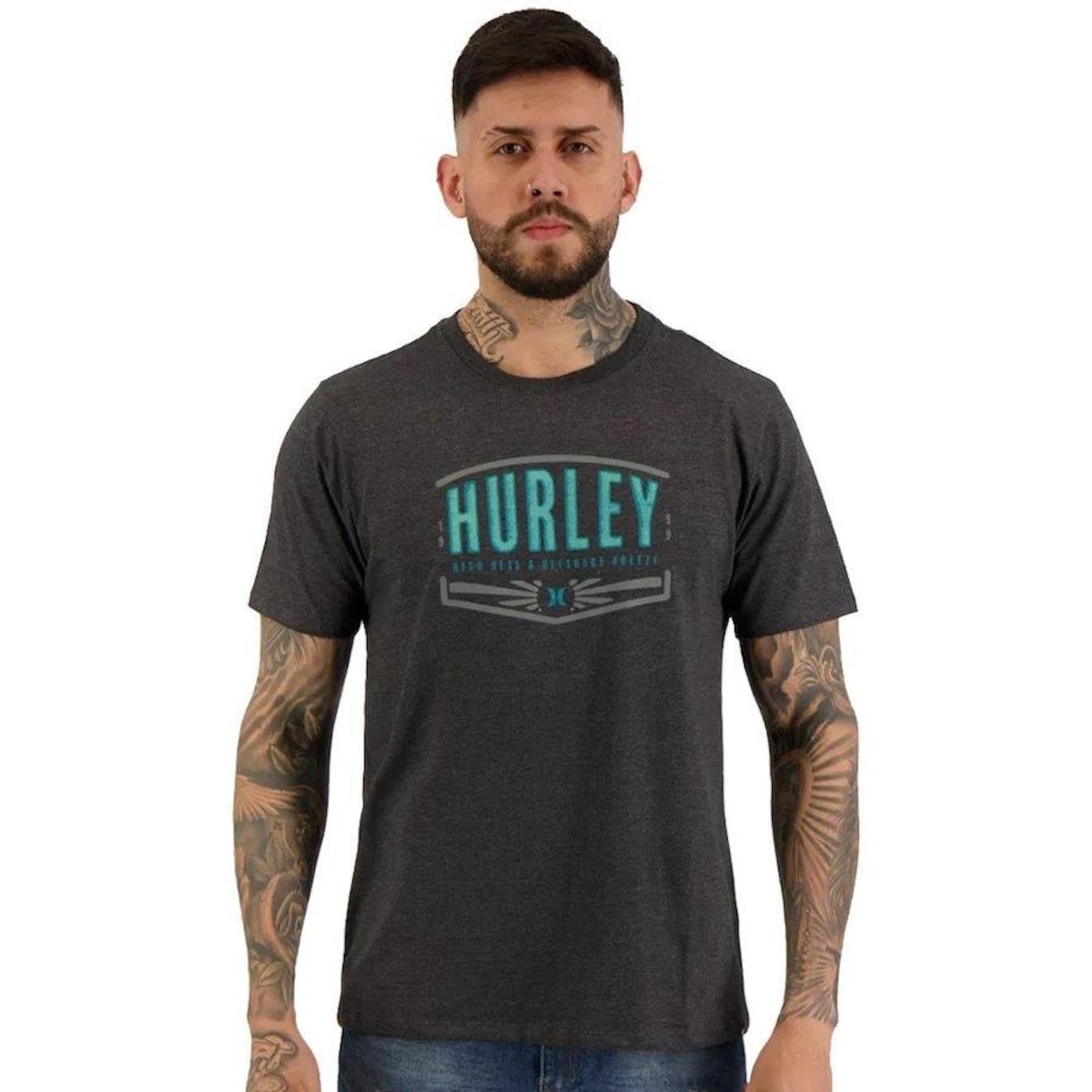 Camiseta Hurley Silk Outdoor - Masculina - Foto 1