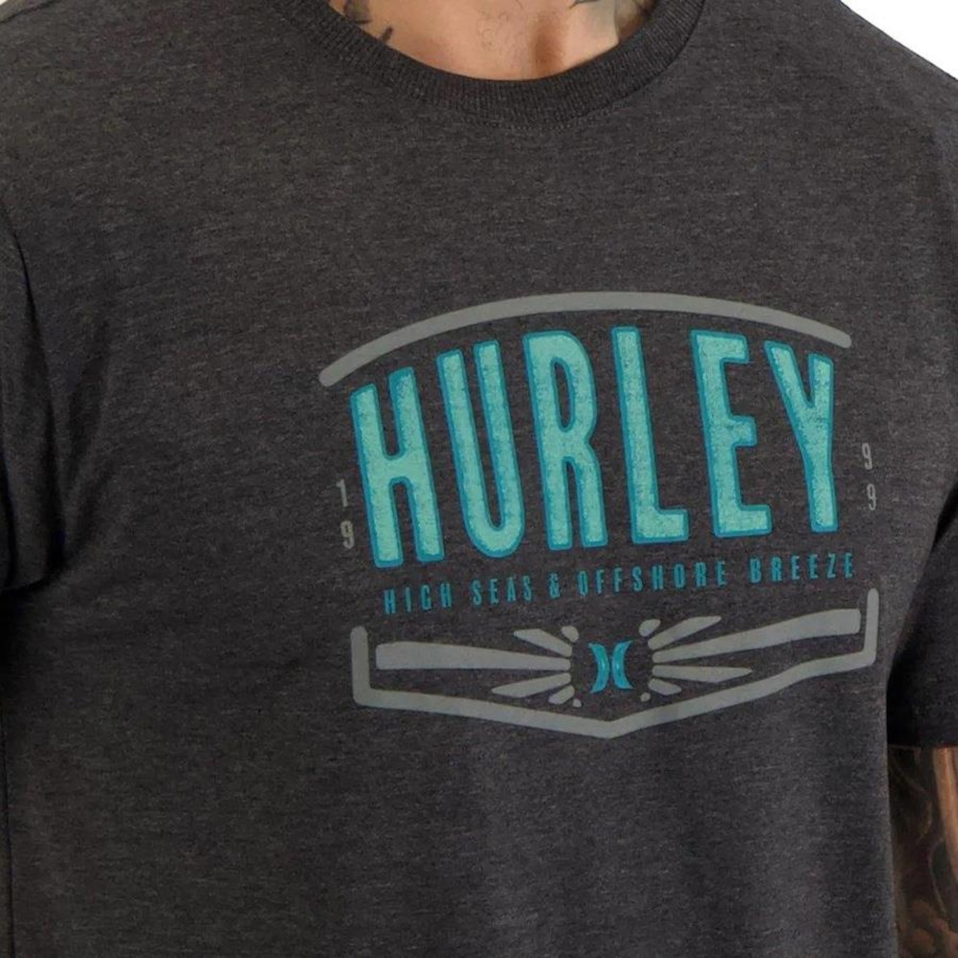 Camiseta Hurley Silk Outdoor - Masculina - Foto 4