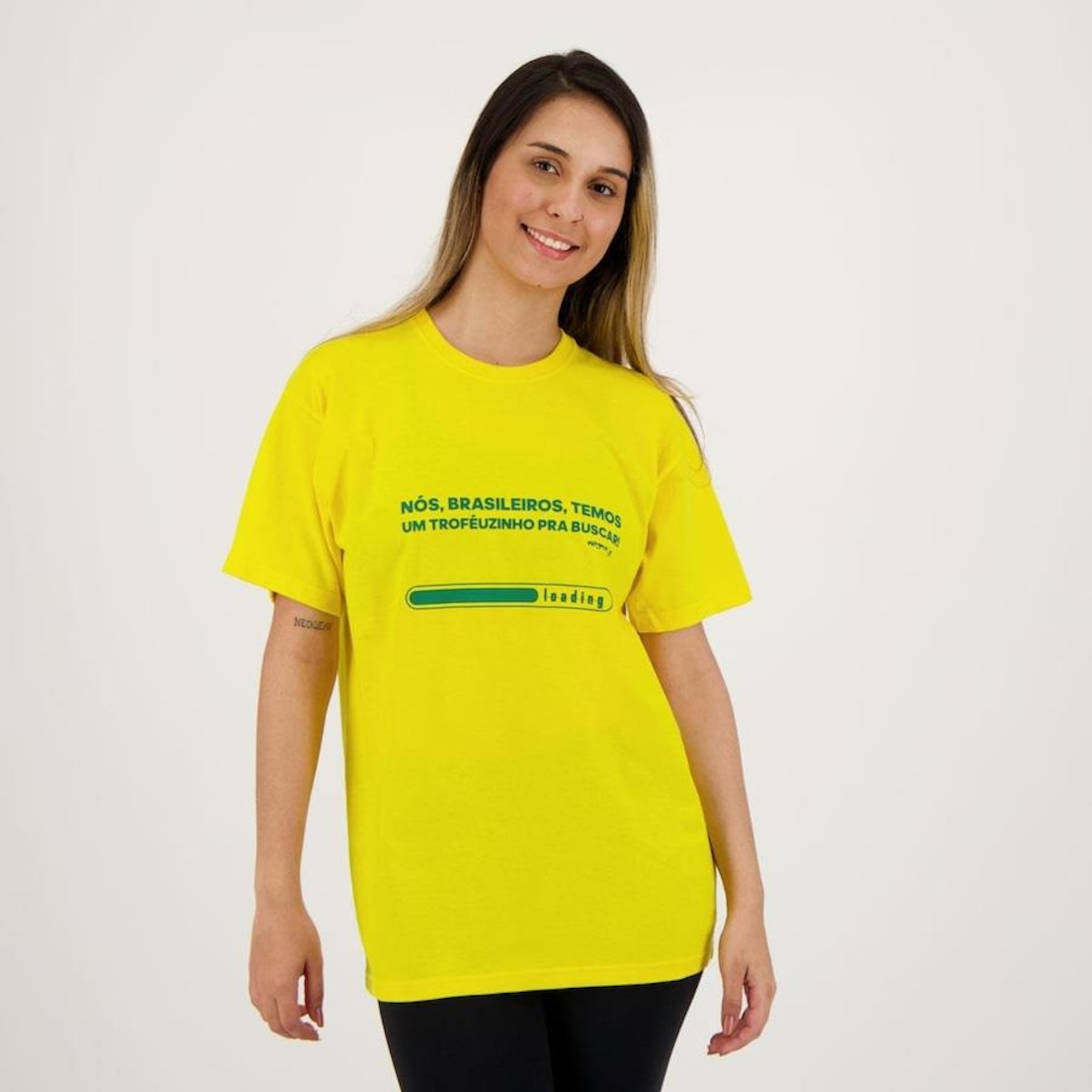 Camiseta Futfanatics Brasil Trofeuzinho - Masculina - Foto 1