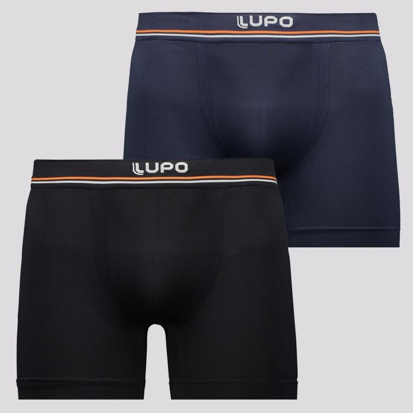 Cueca Boxer Lupo Blue Nights - 2 unidades - Adulto - Foto 1