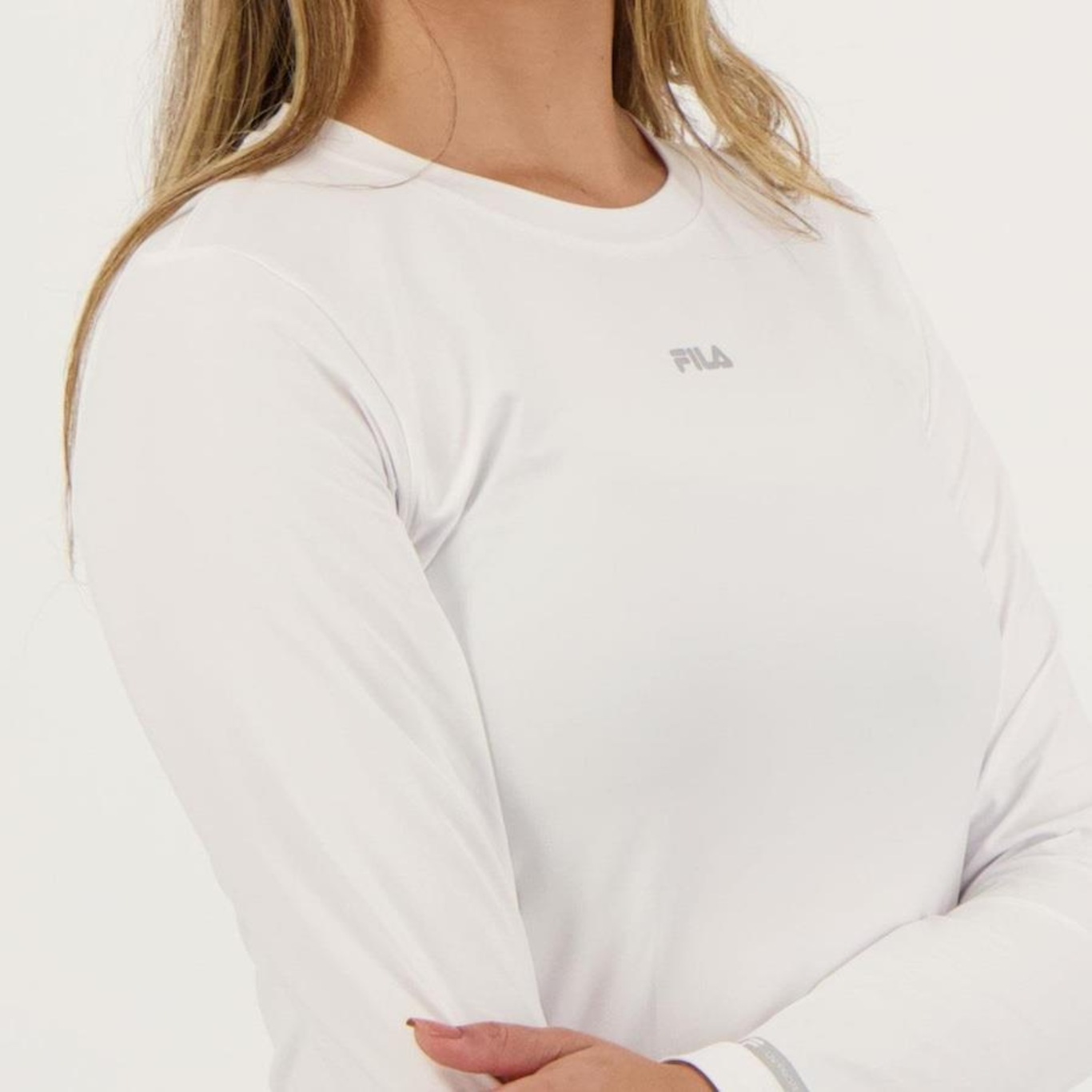 Camiseta Fila Manga Longa Proteção Solar Sun Protect Breezy - Feminina - Foto 4