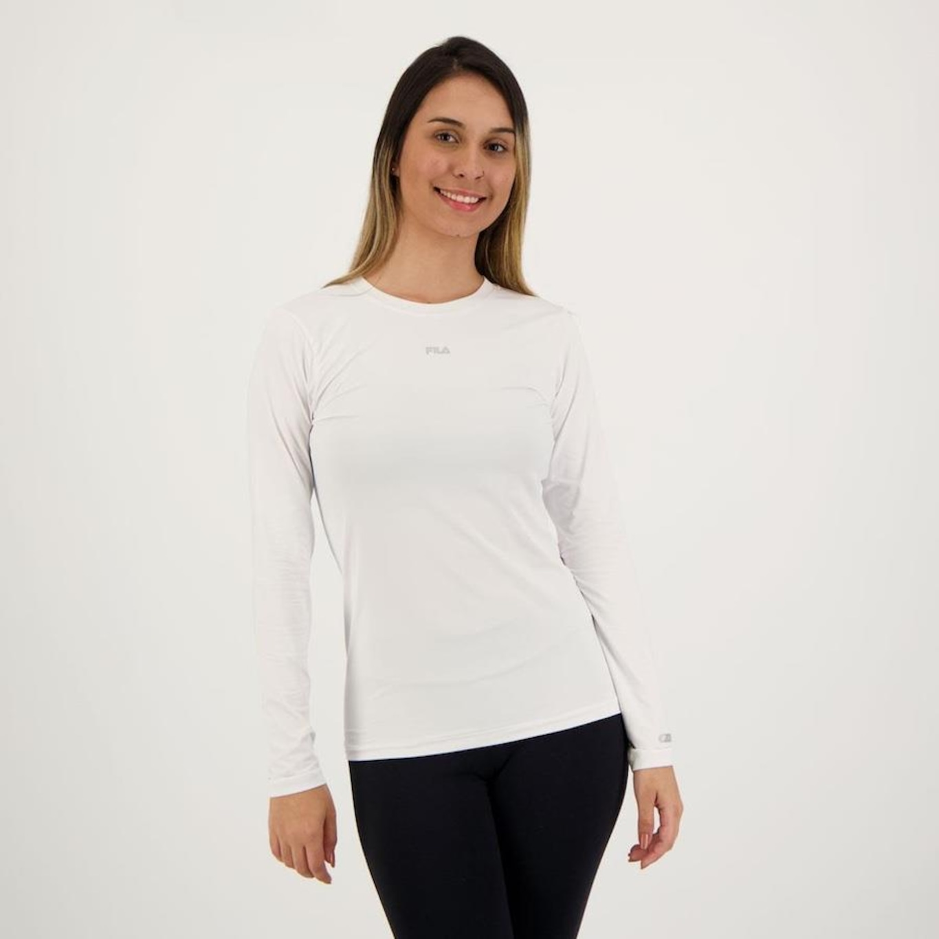 Camiseta Fila Manga Longa Proteção Solar Sun Protect Breezy - Feminina - Foto 5