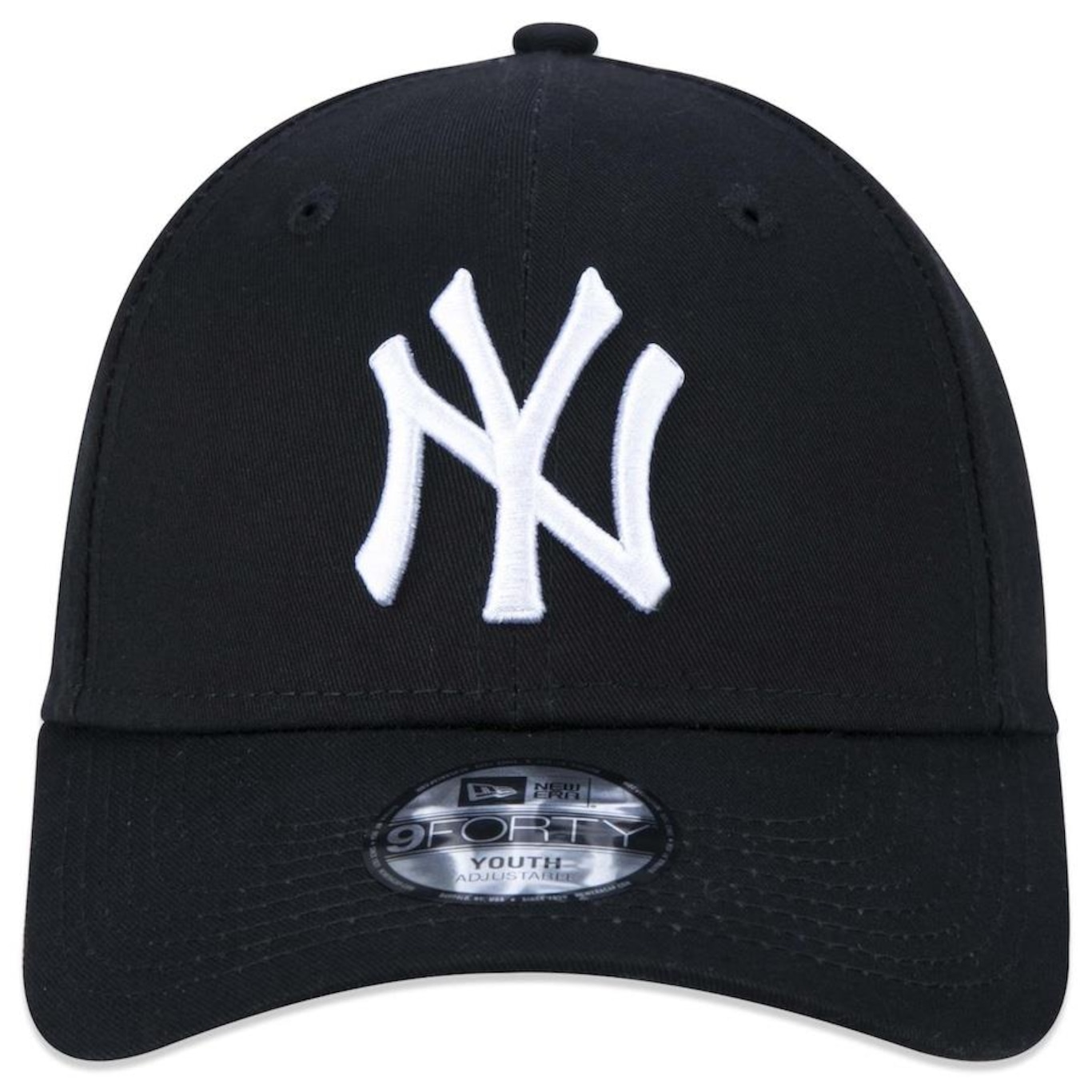 Boné Aba Curva New Era 9Forty MLB New York Yankees - Ajustável - Infantil - Foto 2