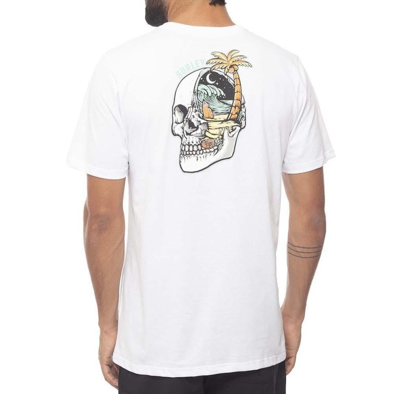 Camiseta Hurley Skull Night SM23 - Masculina - Foto 2