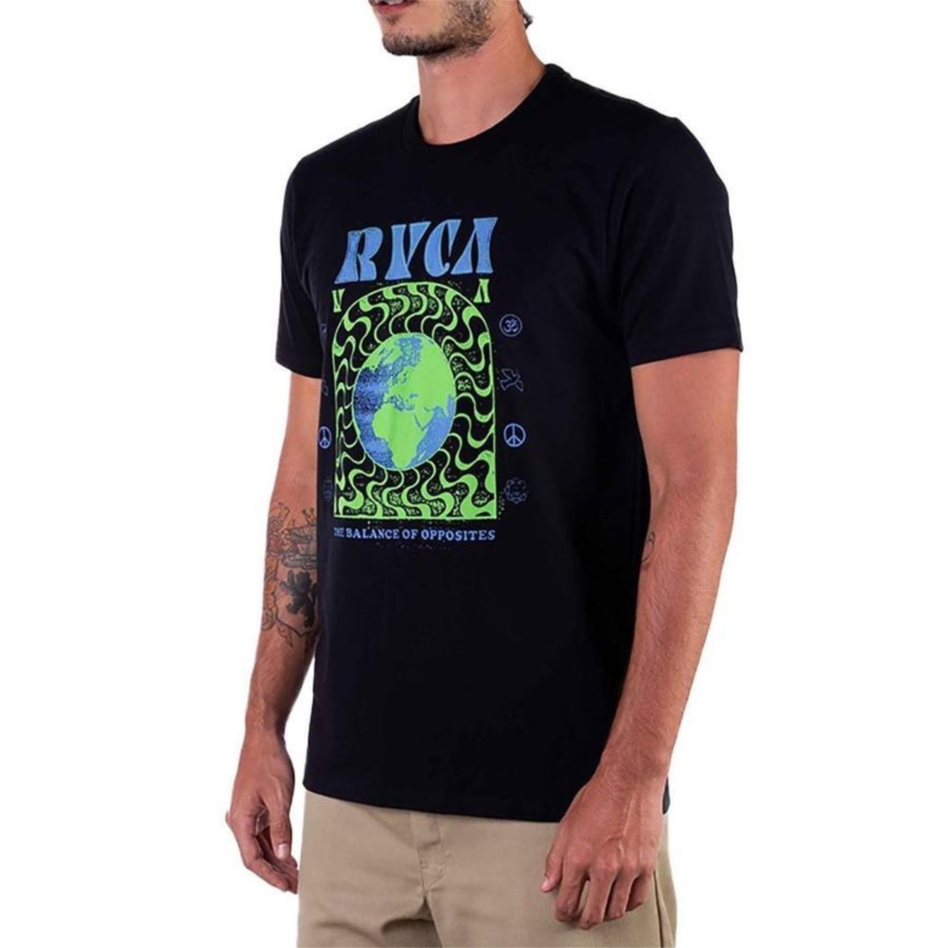 Camiseta Rvca Global Order - Masculina - Foto 3