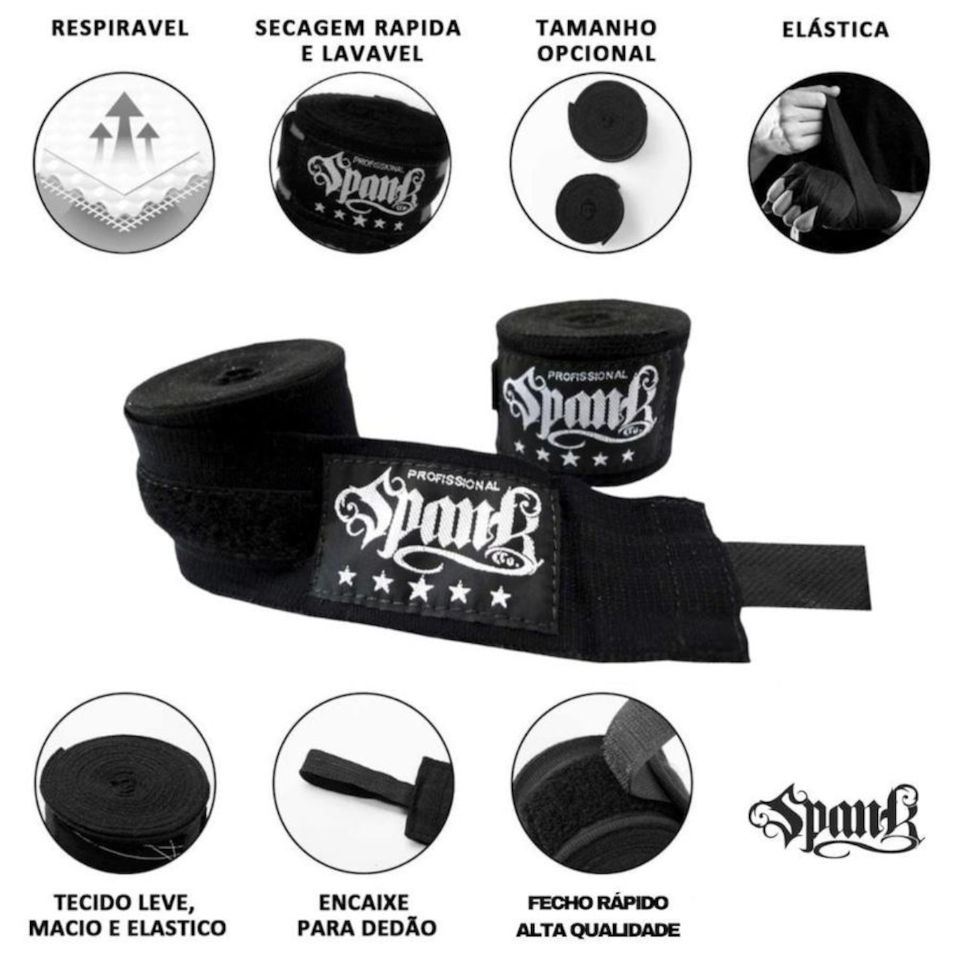 Kit de Muay Thai Spank CONFY Kickboxing - Adulto - Foto 6