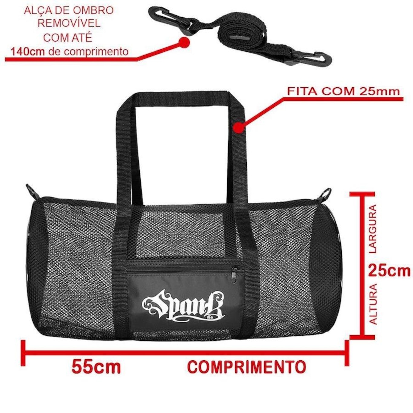 Kit de Muay Thai Spank CONFY Kickboxing com Bolsa - Adulto - Foto 6