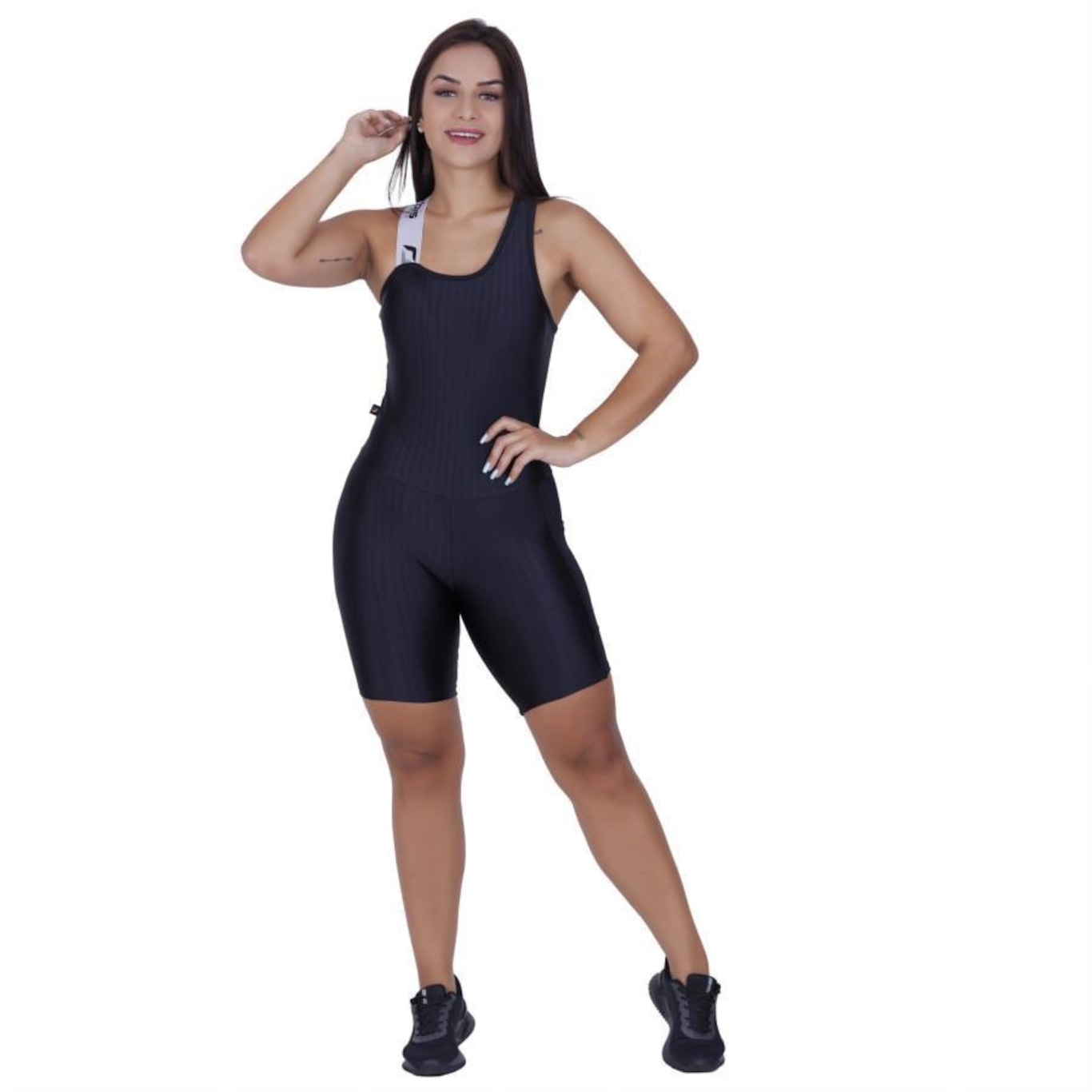 Macaquinho Fitness Orbis Cirrê 3D - Feminino - Foto 1