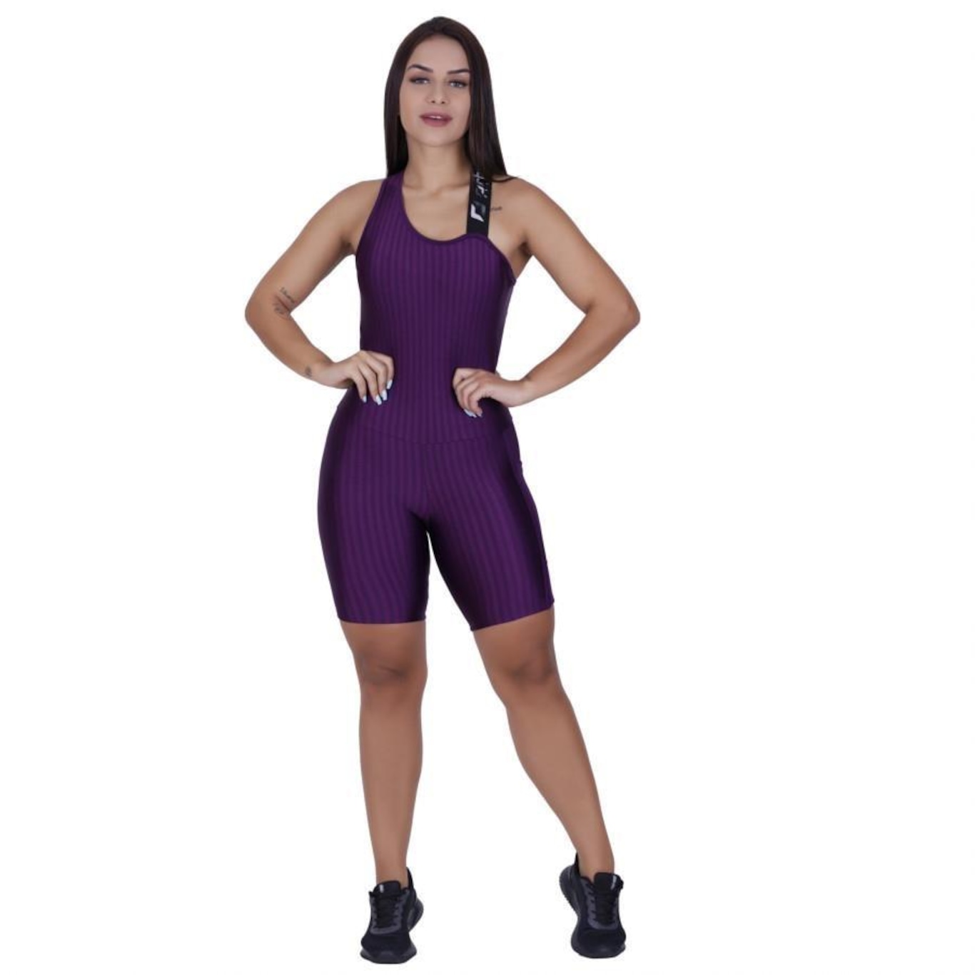 Macaquinho Fitness Orbis Cirrê 3D - Feminino - Foto 1