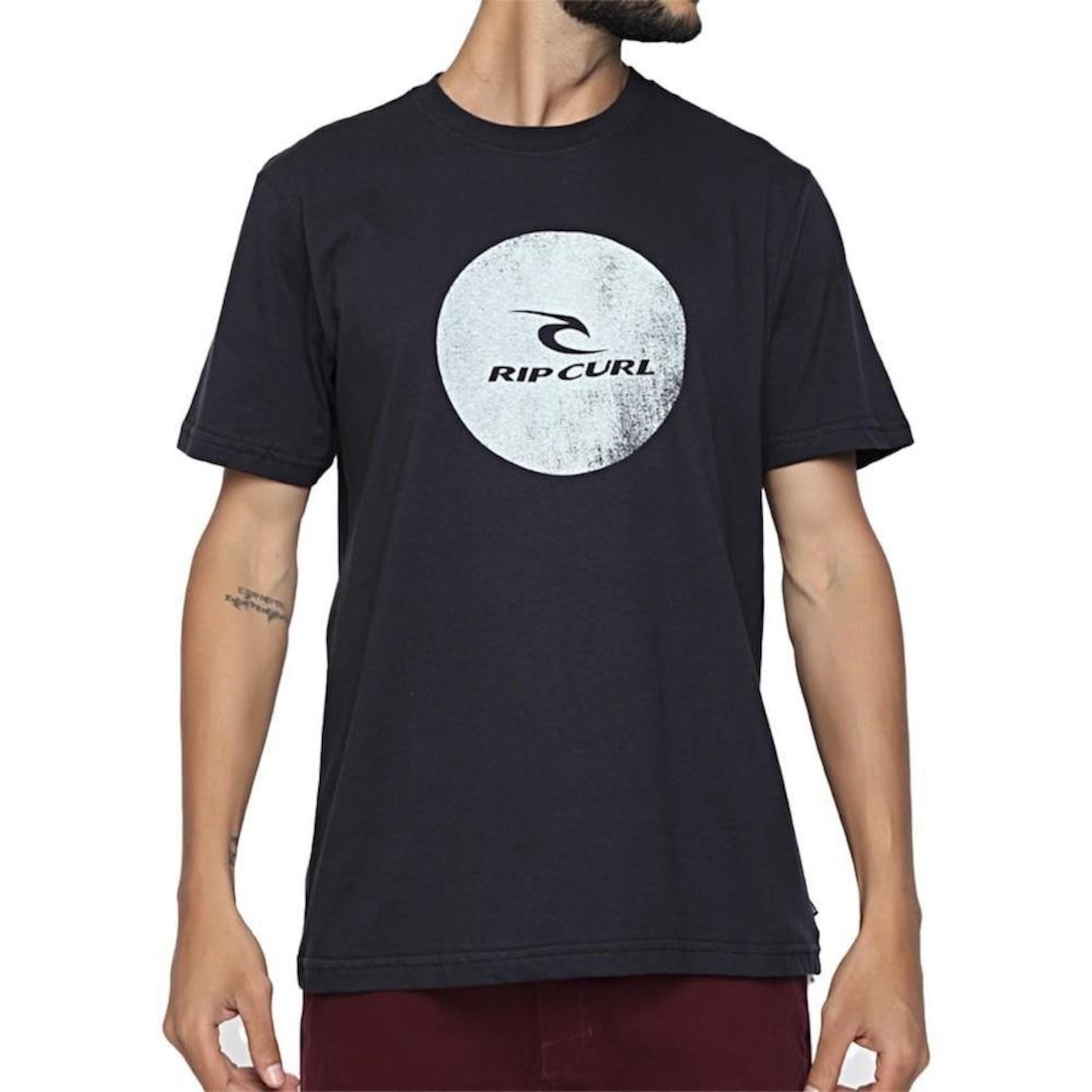 Camiseta Rip Curl Round Icon Corp SM23 - Masculina - Foto 1