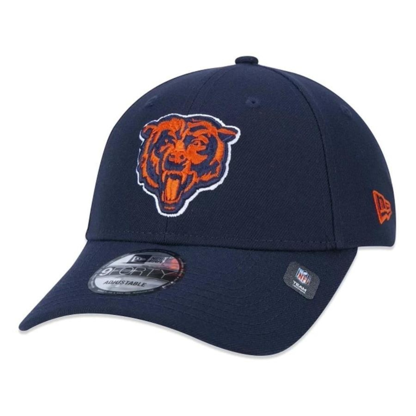 Boné Aba Curva New Era Chicago Bears 940 Team - Snapback - Adulto - Foto 1