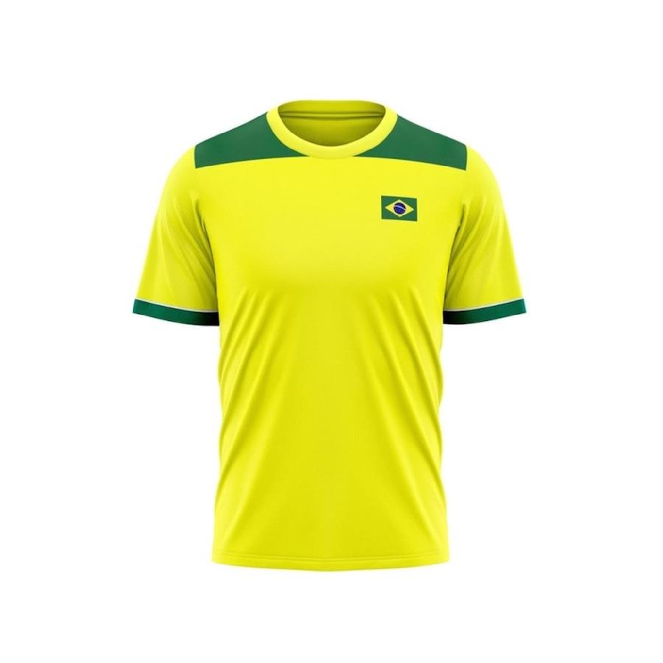 Camisa Brasil Torcedor Copa Braziline - Masculina - Foto 1