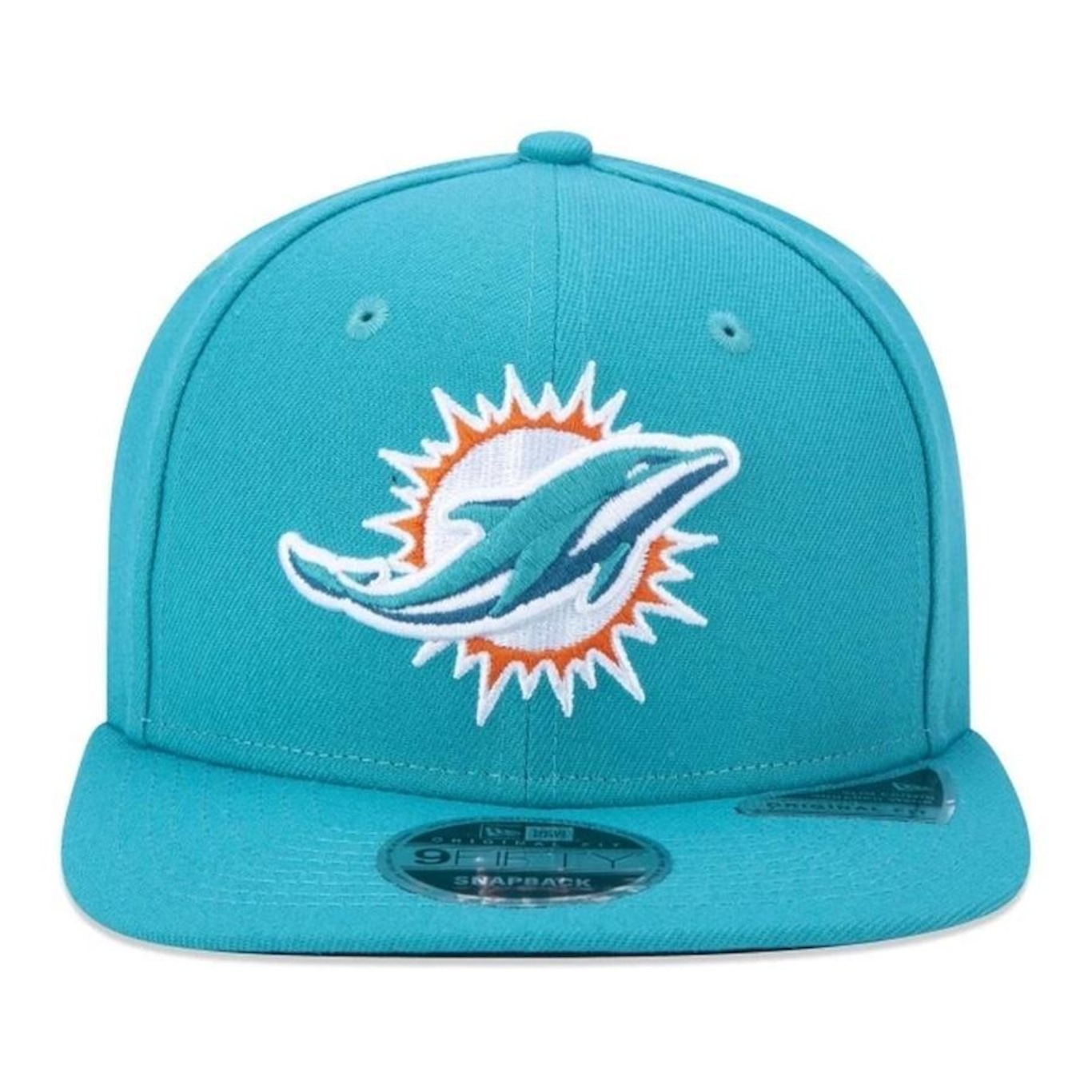 Boné Aba Reta New Era 9Fifty Original Fit Nfl Miami Dolphins - Snapback - Adulto - Foto 3