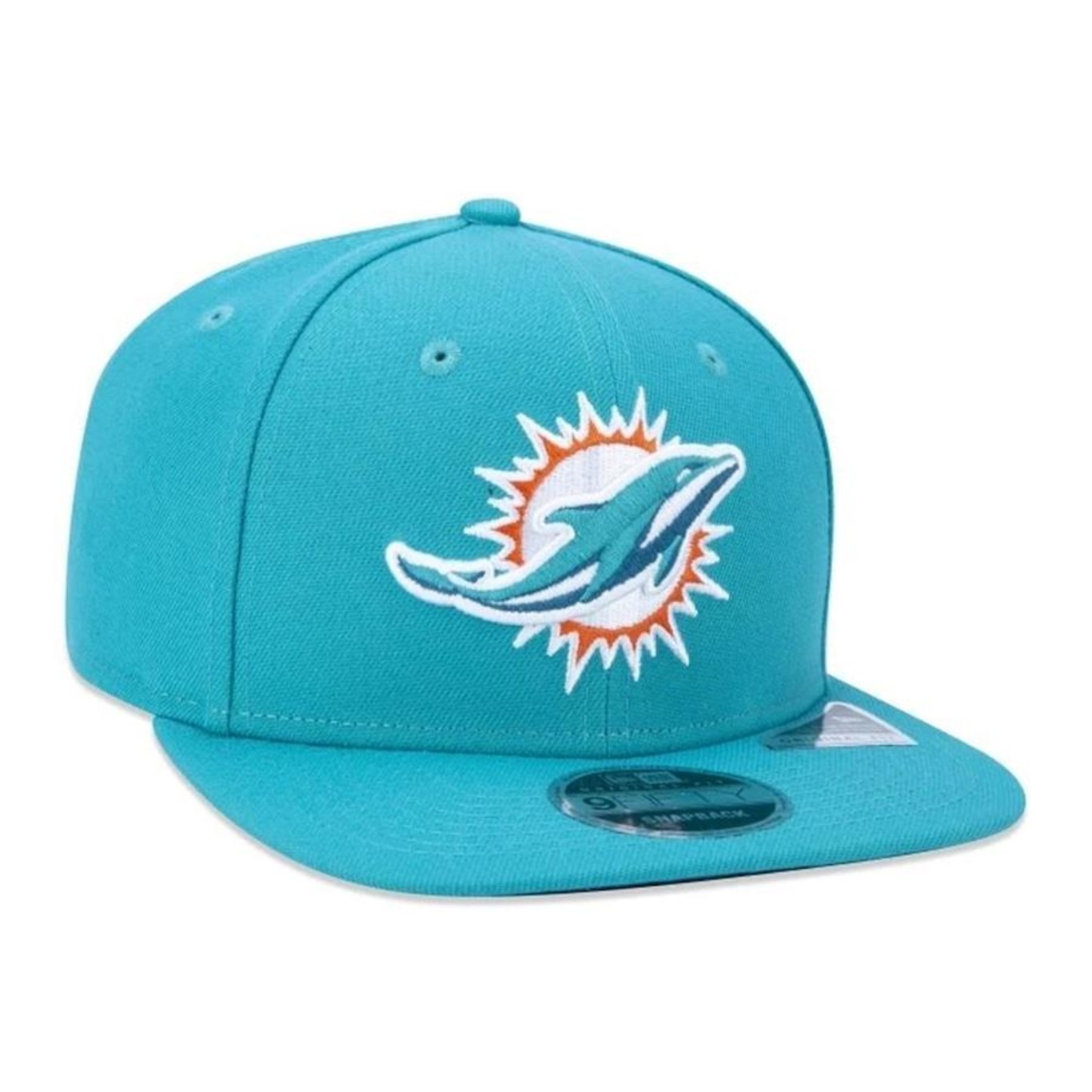 Boné Aba Reta New Era 9Fifty Original Fit Nfl Miami Dolphins - Snapback - Adulto - Foto 4