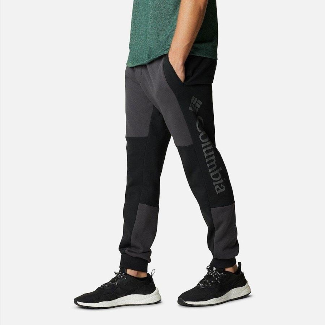 Calça Columbia Lodge Colorblock Jogger - Masculina - Foto 2