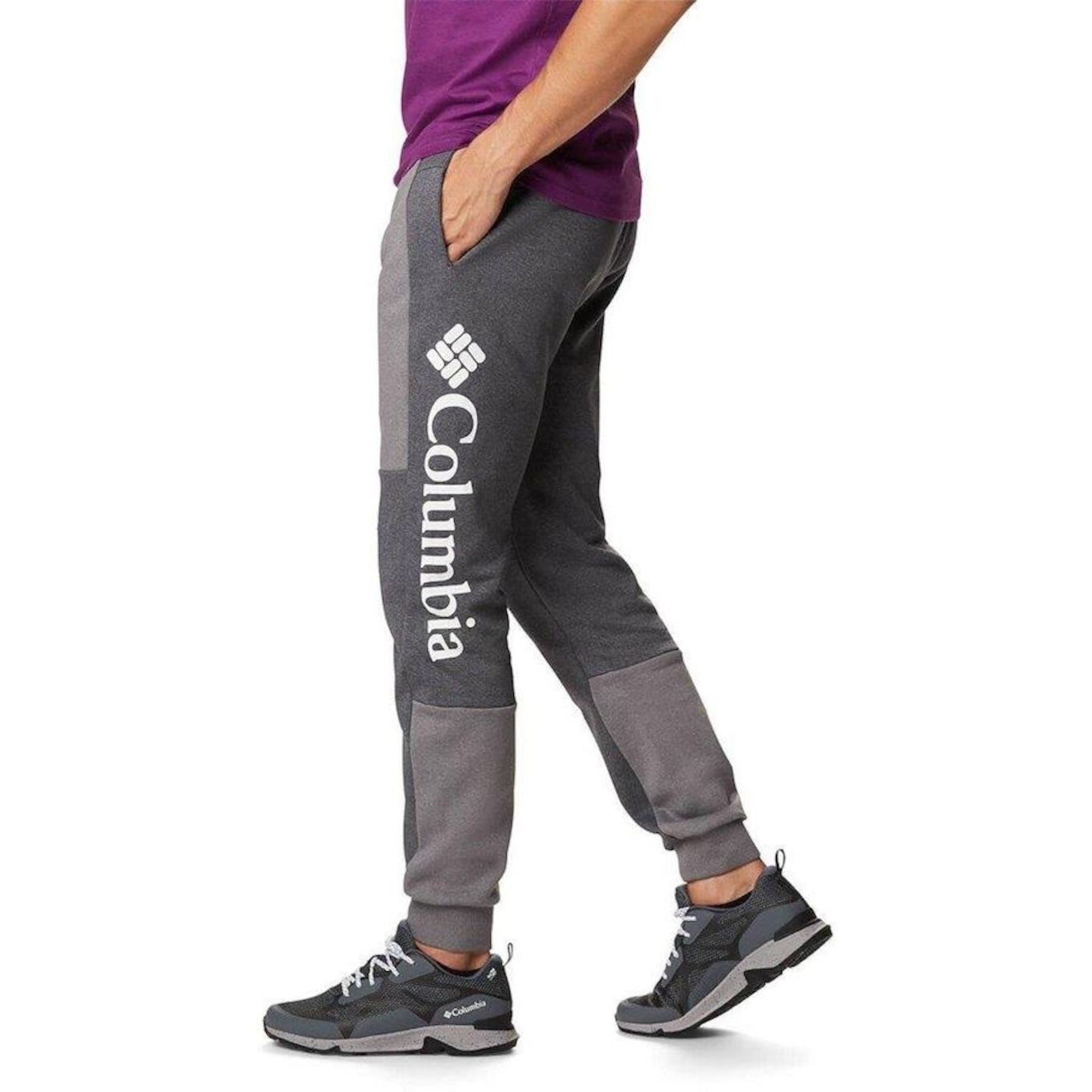 Calça Columbia Lodge Colorblock Jogger - Masculina - Foto 2