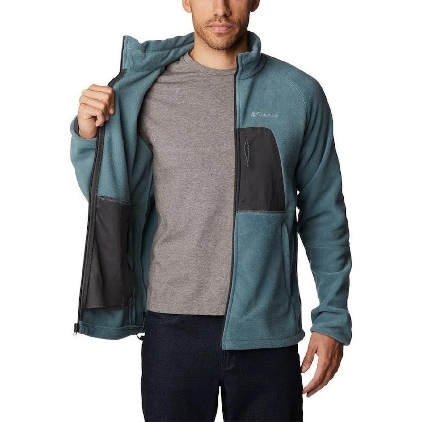 Jaqueta sem Capuz Columbia Fleece Rapid Expedition - Masculina - Foto 3