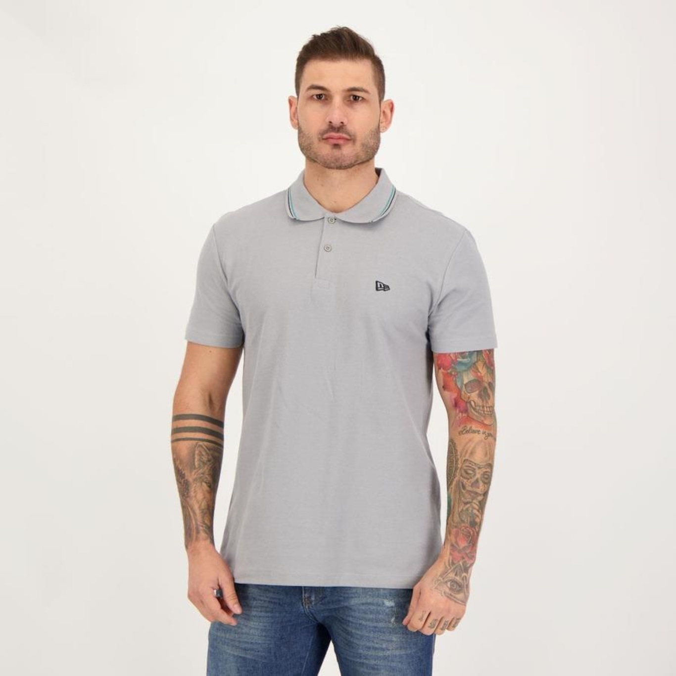 Camisa Polo New Era Have Fun Basic Flag - Masculina - Foto 2