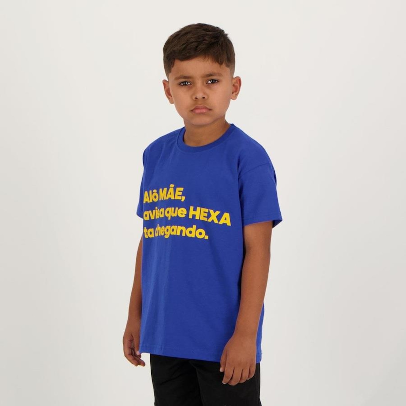 Camiseta Futfanatics Brasil Alo Mãe - Infantil - Foto 2