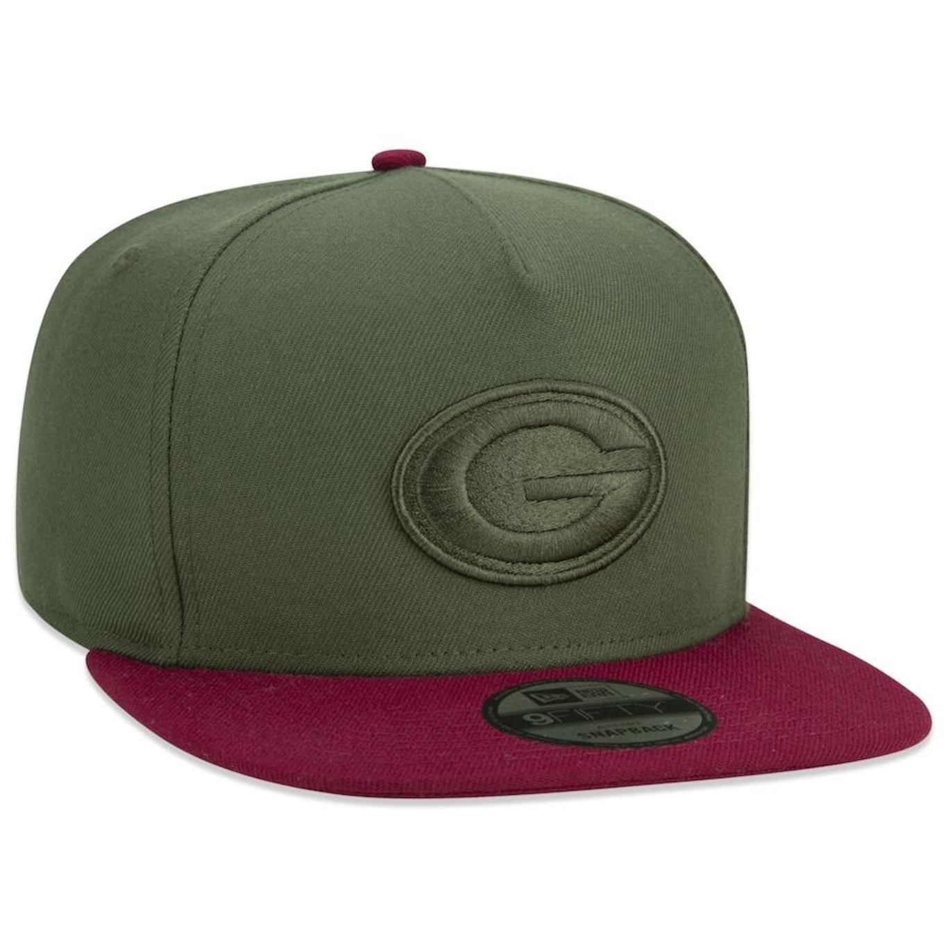 Boné Aba Reta New Era 9Fifty Original Fit A-Frame Nfl Green Bay Packers Classic - Snapback - Adulto - Foto 3