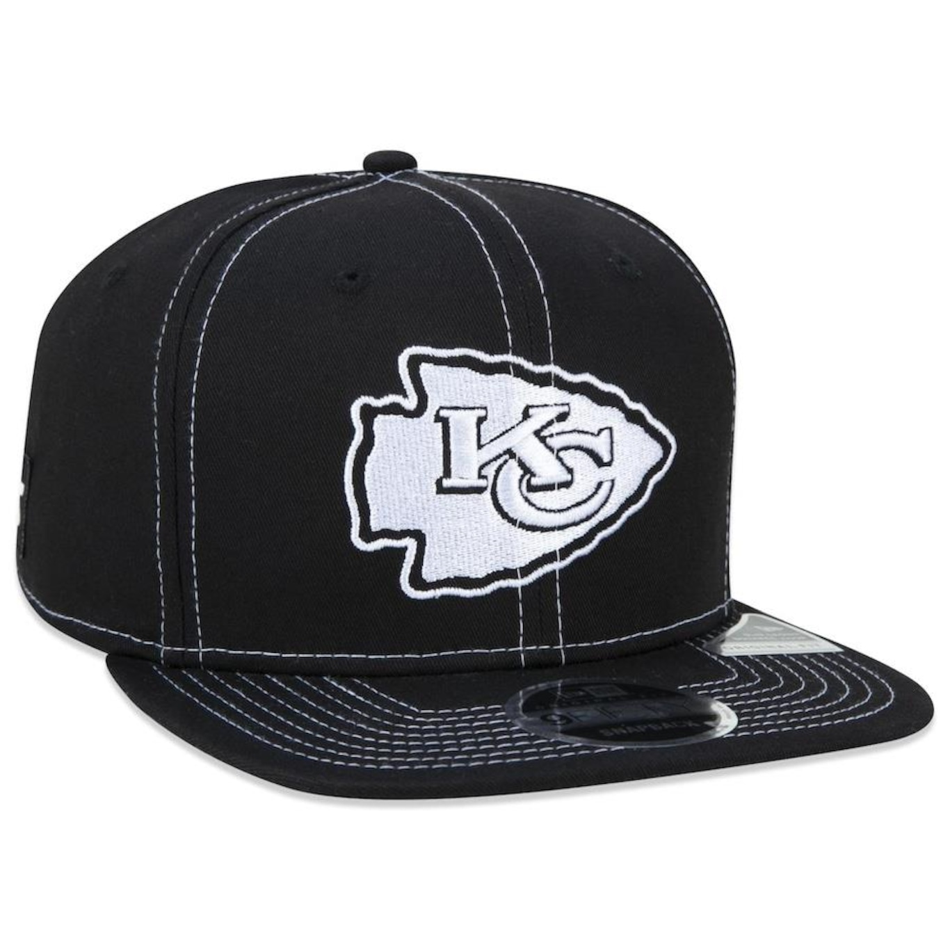 Boné Aba Reta New Era 9Fifty Original Fit Nfl Kansas City Chiefs Core - Snapback - Adulto - Foto 3