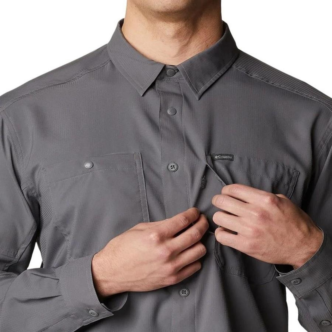 Camisa Columbia Silver Ridge II Utility Lite - Masculina - Foto 4