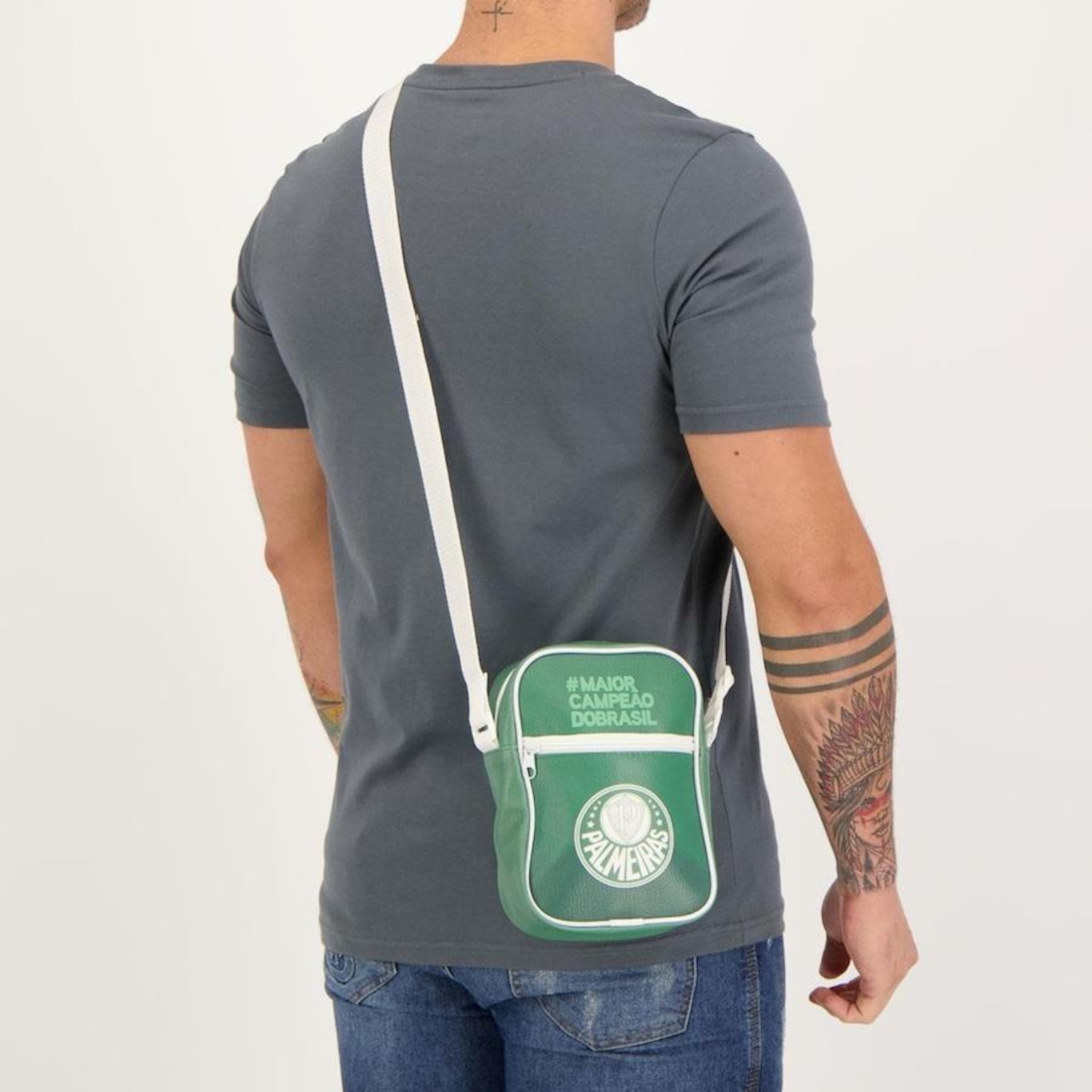 Shoulder Bag do Palmeiras Futfanatics Maior Campeão do Brasil - Foto 2