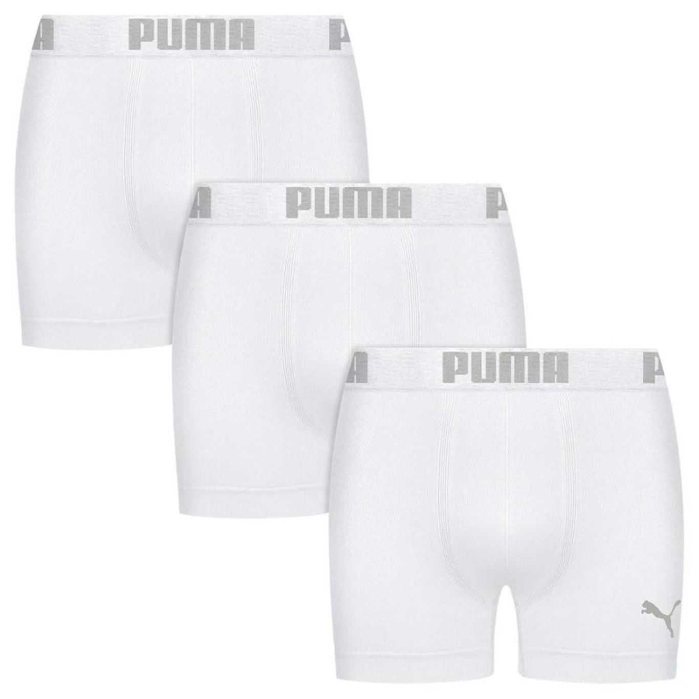 Kit Cuecas Boxer Puma Sem Costura - 3 Unidades - Masculina - Foto 1